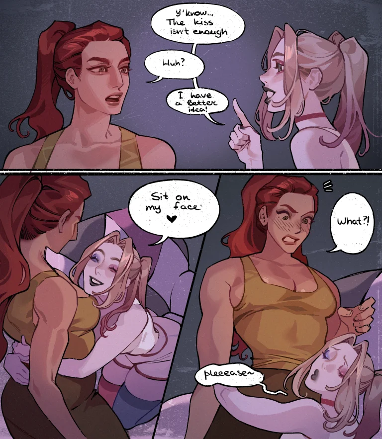Harley x Ivy porn comic picture 7