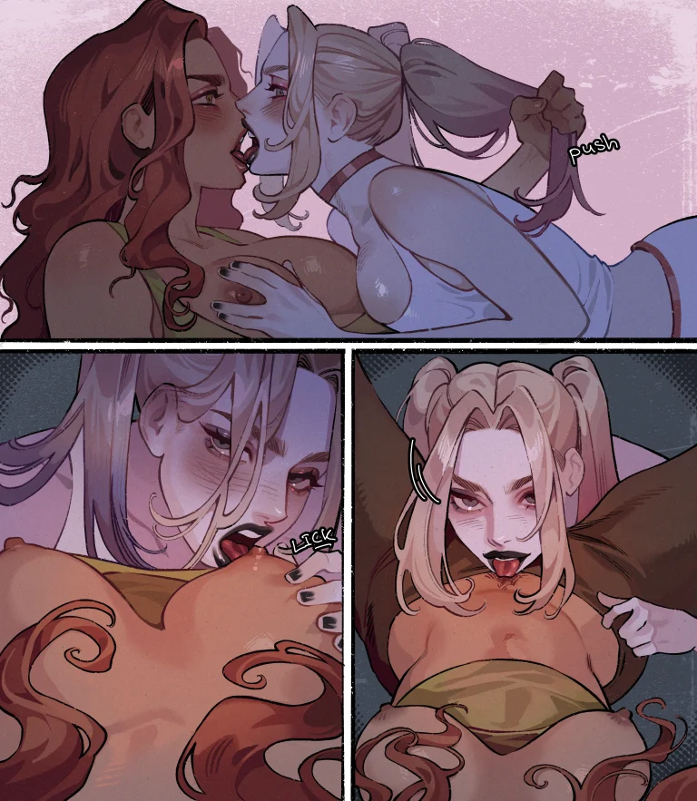 Harley x Ivy porn comic picture 9