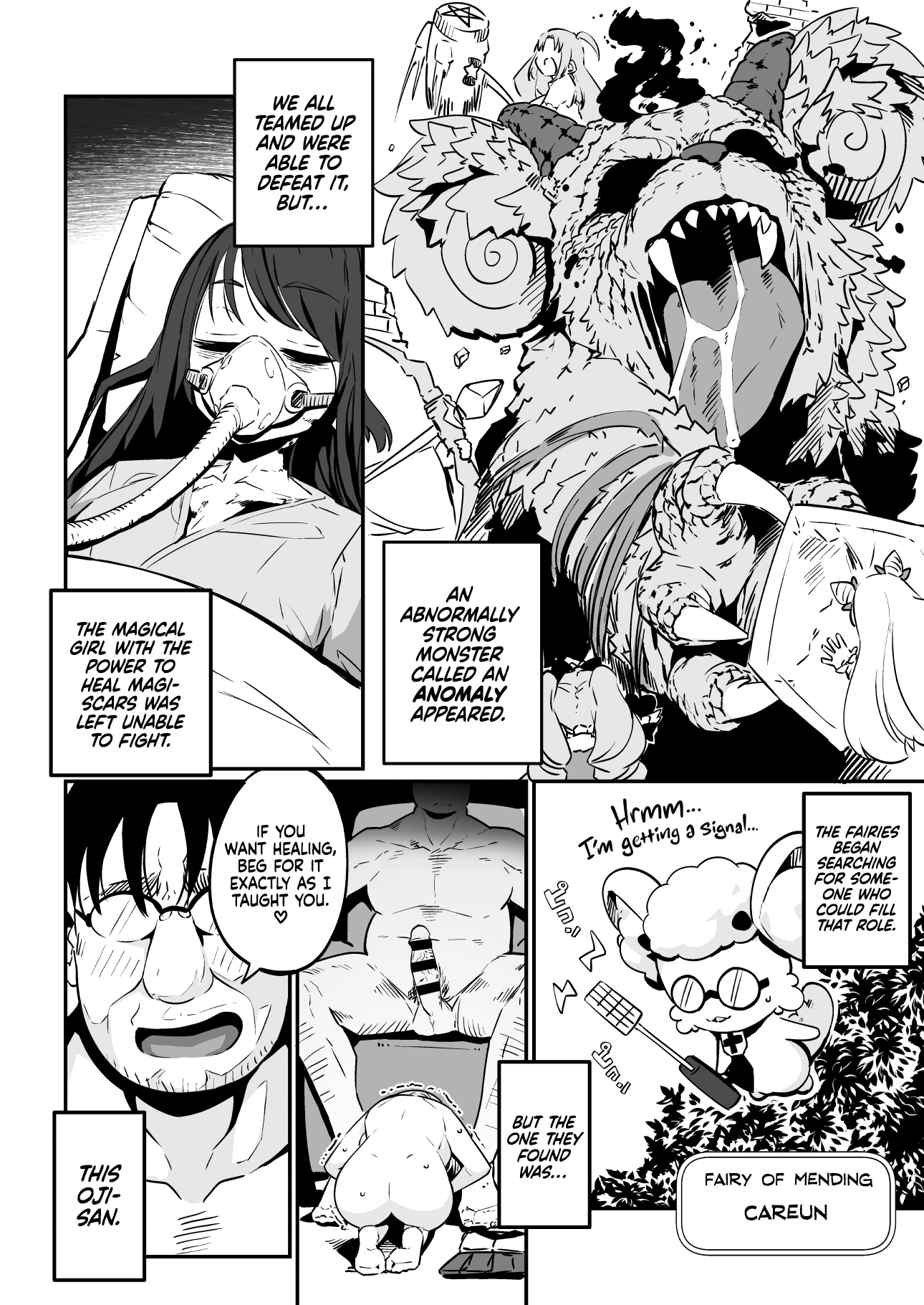 Healing (Breaking) a Magical Girl - Only Oji-san Can Cure Her Wounds! porn comic picture 11