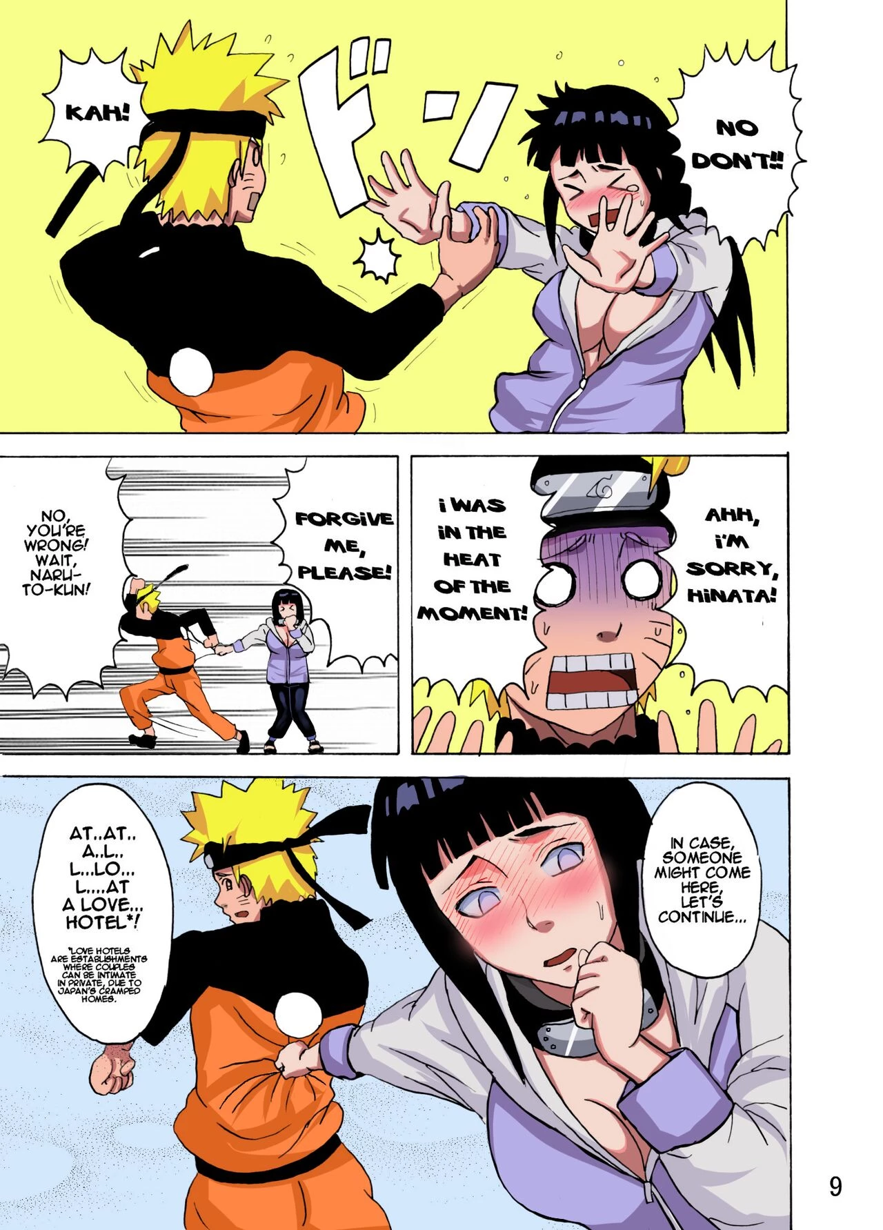 Hinata Fight (Colored) porn comic picture 10