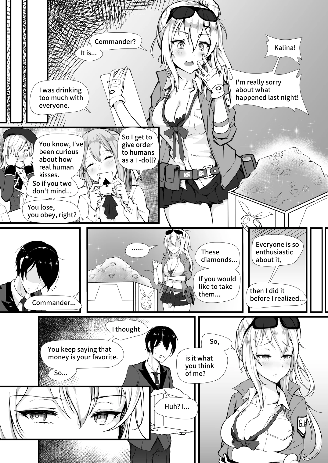 How Many Diamonds a Kiss Worth? porn comic picture 4