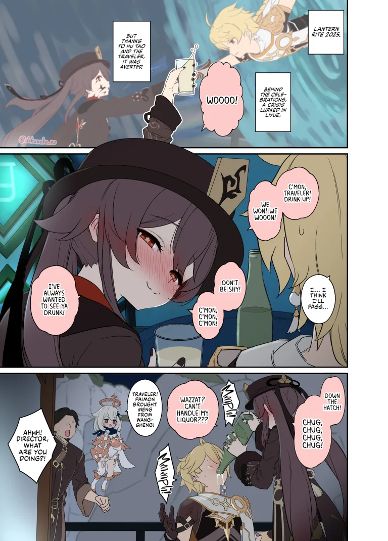 Hu Tao Has a Very Bad Night 1 porn comic picture 2
