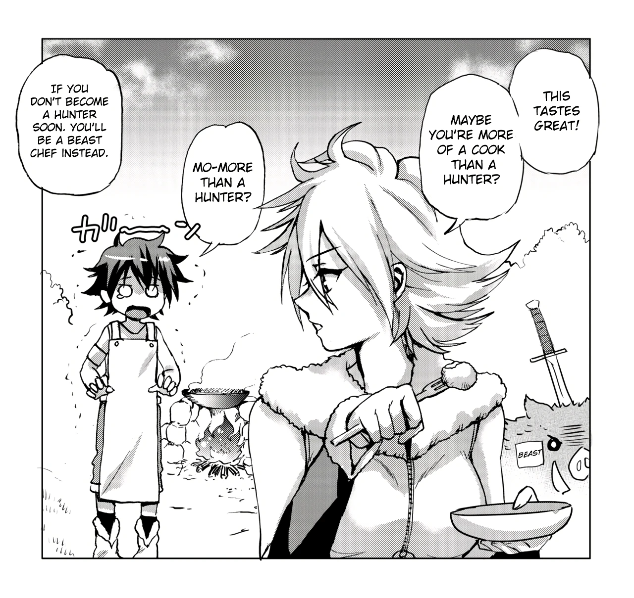 Hunter Onee-san to Minarai Shounen porn comic picture 2