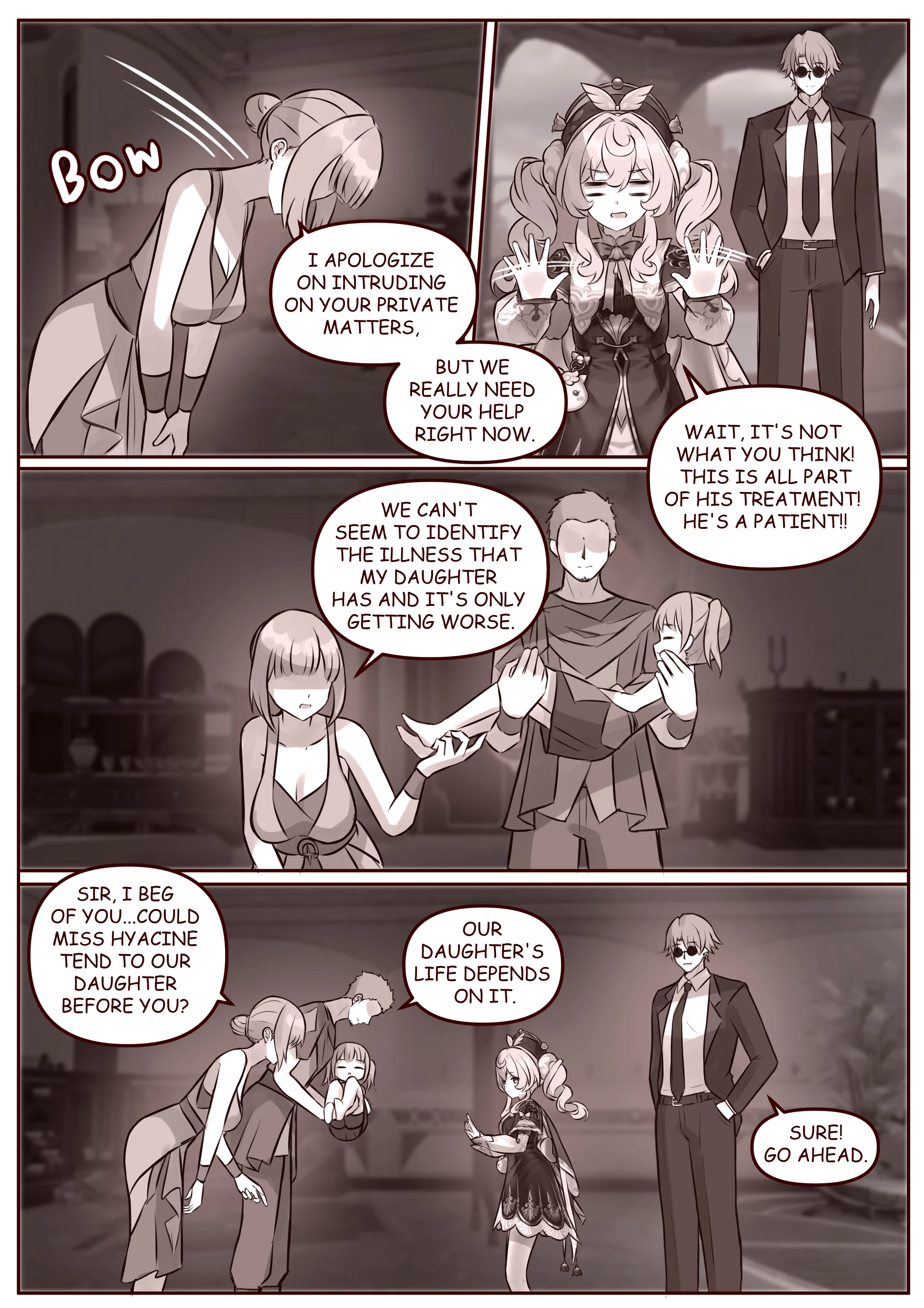 Hyacine porn comic picture 4