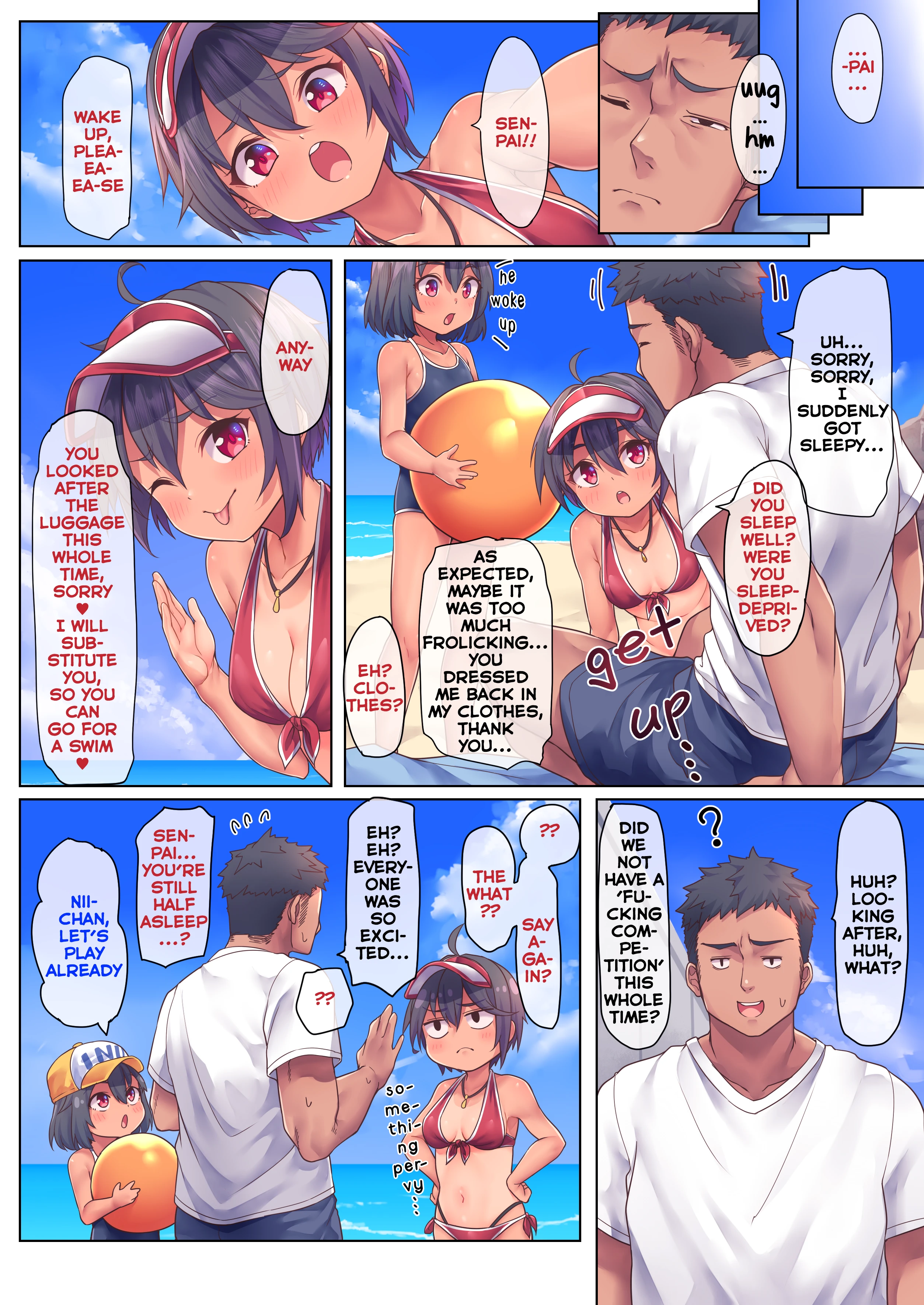 I want to play on a beach porn comic picture 36