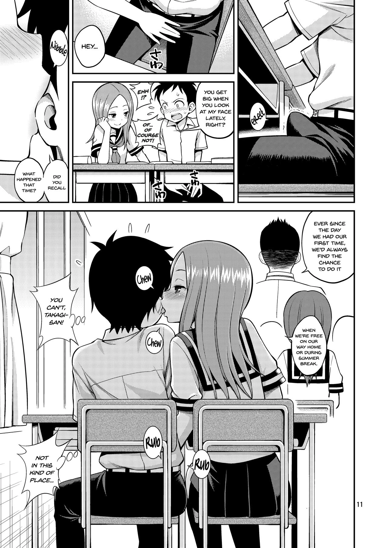 Ijikuri Jouzu no Takagi-san porn comic picture 10