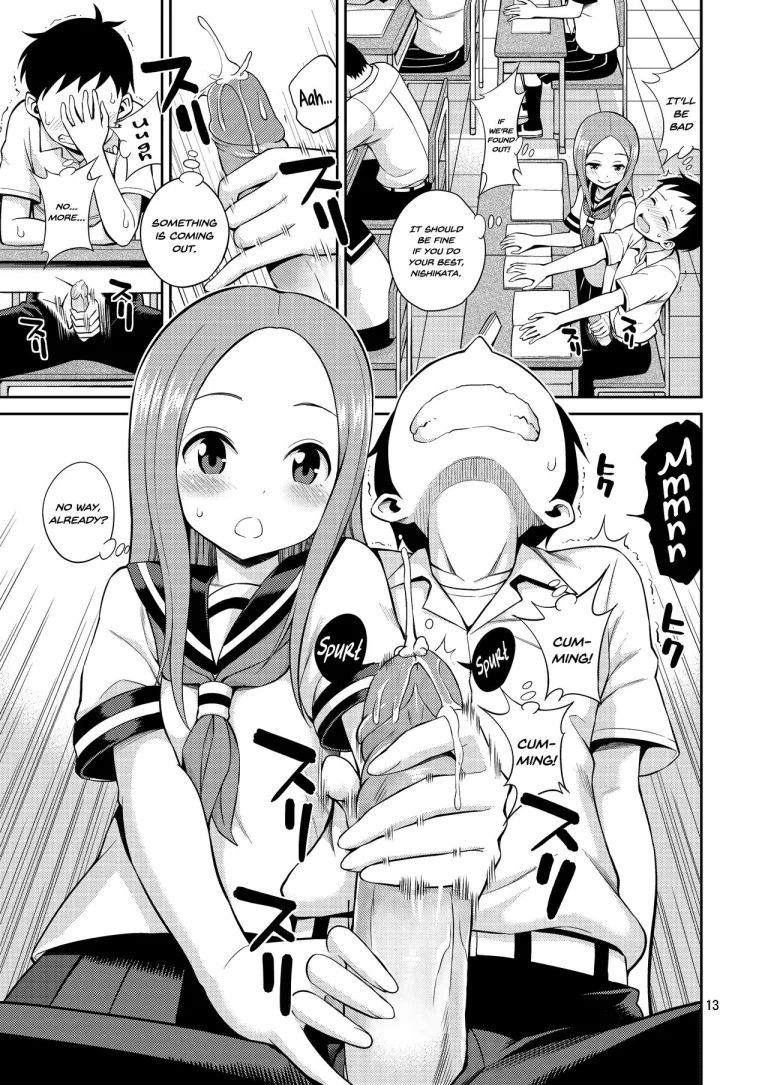 Ijikuri Jouzu no Takagi-san porn comic picture 12