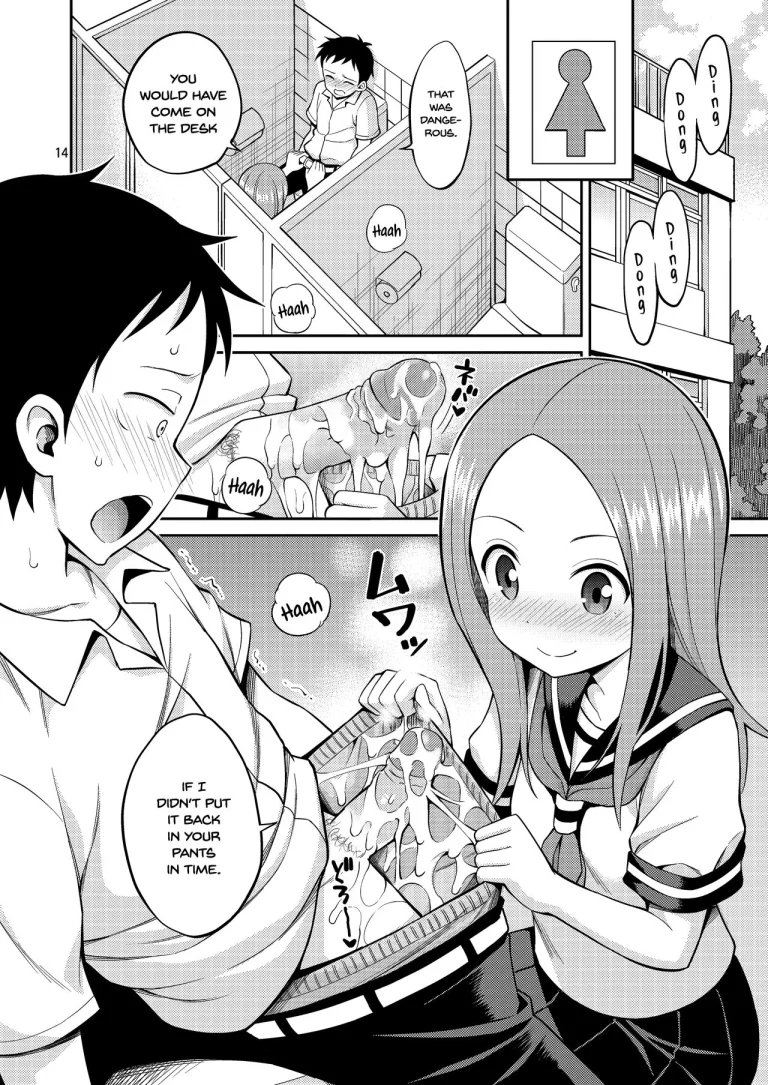Ijikuri Jouzu no Takagi-san porn comic picture 13