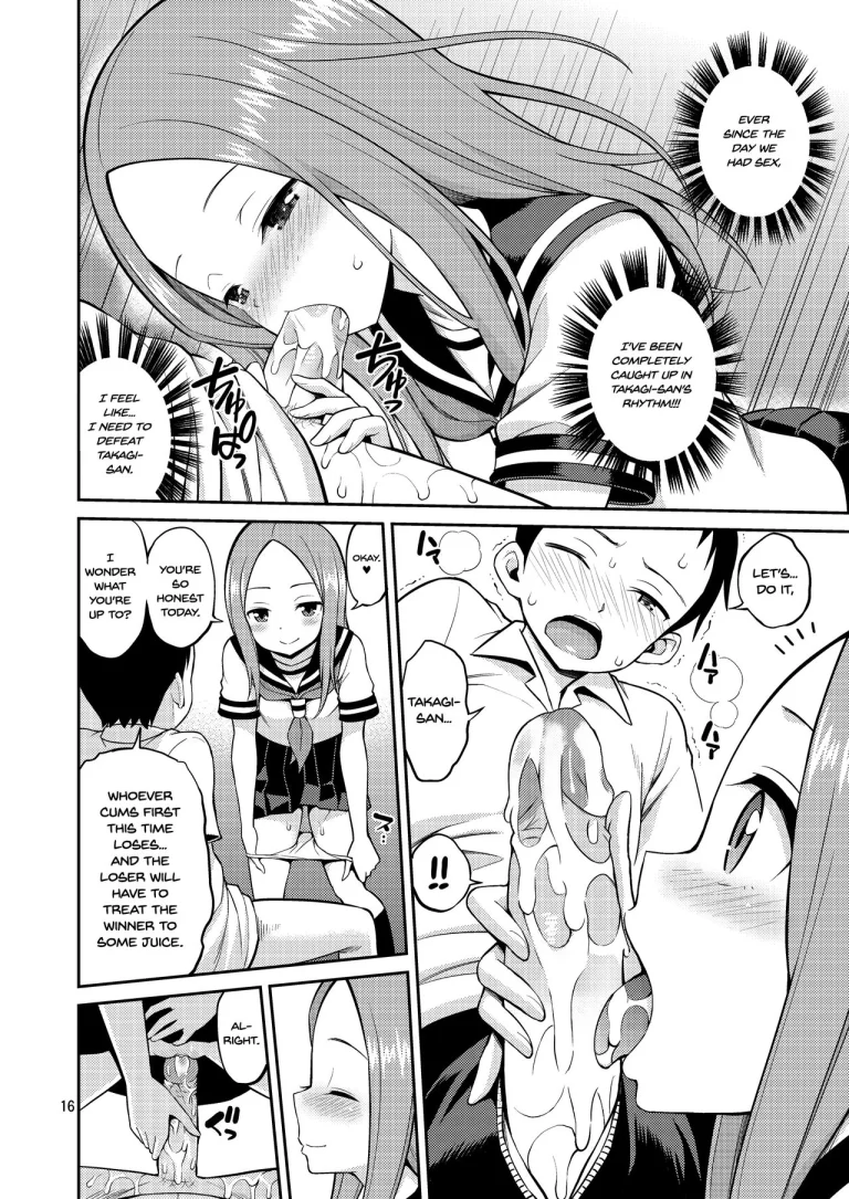 Ijikuri Jouzu no Takagi-san porn comic picture 15