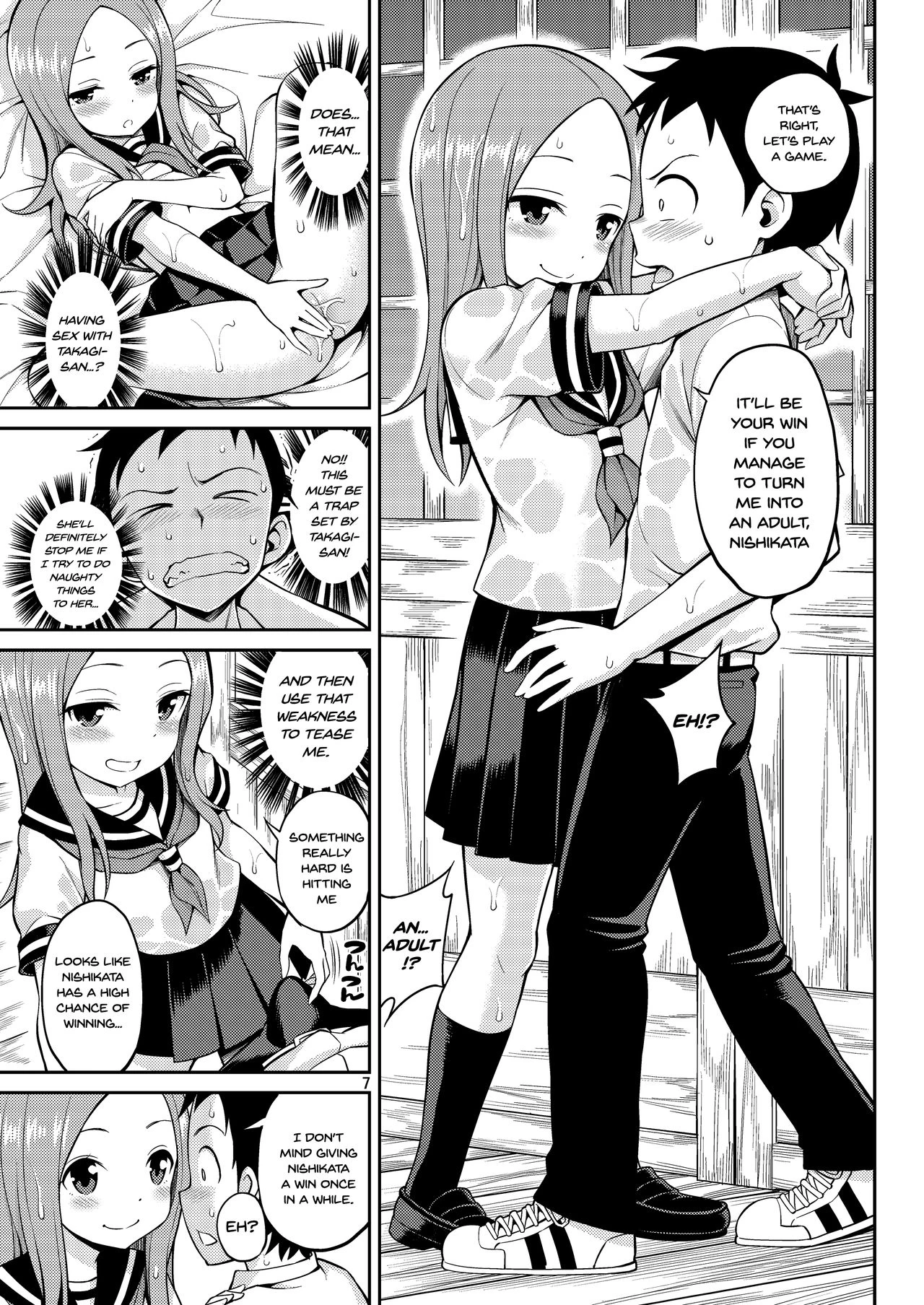 Ijikuri Jouzu no Takagi-san porn comic picture 6