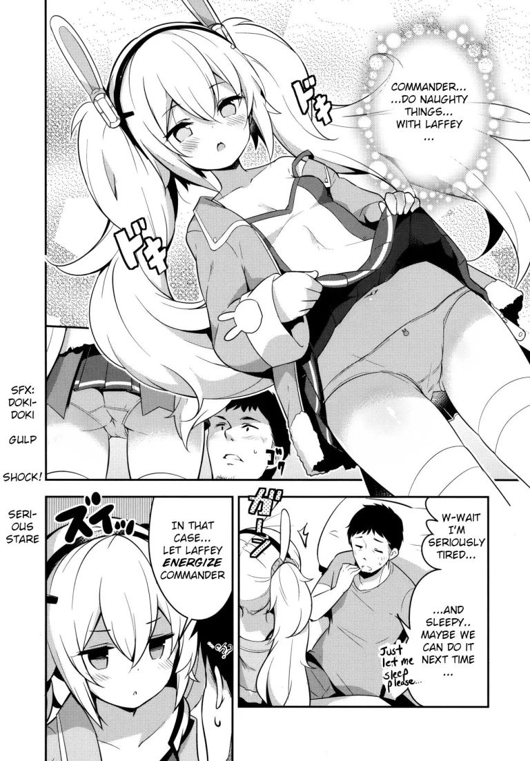 Insomniac Laffey's Training Method porn comic picture 7