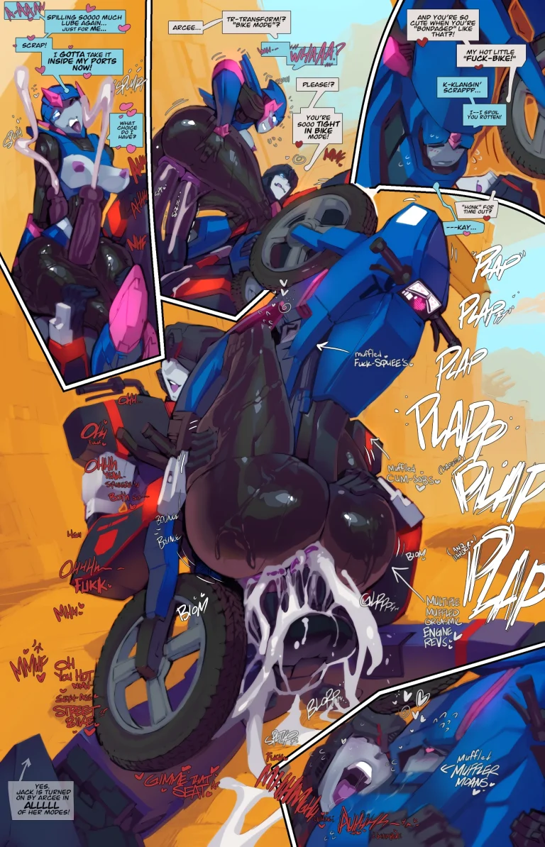 Jack X Arcee: "Autobutt Jack" porn comic picture 17