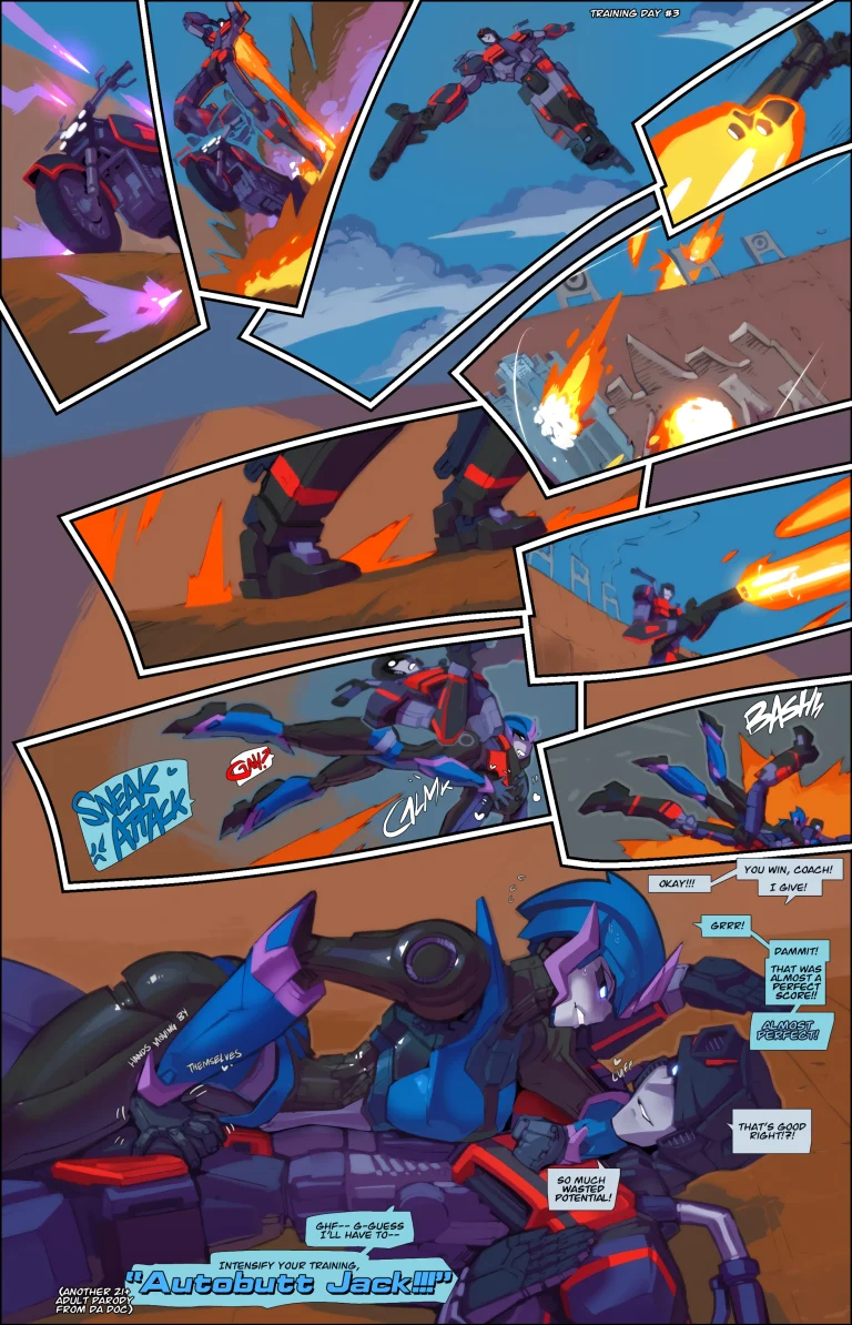 Jack X Arcee: "Autobutt Jack" porn comic picture 2
