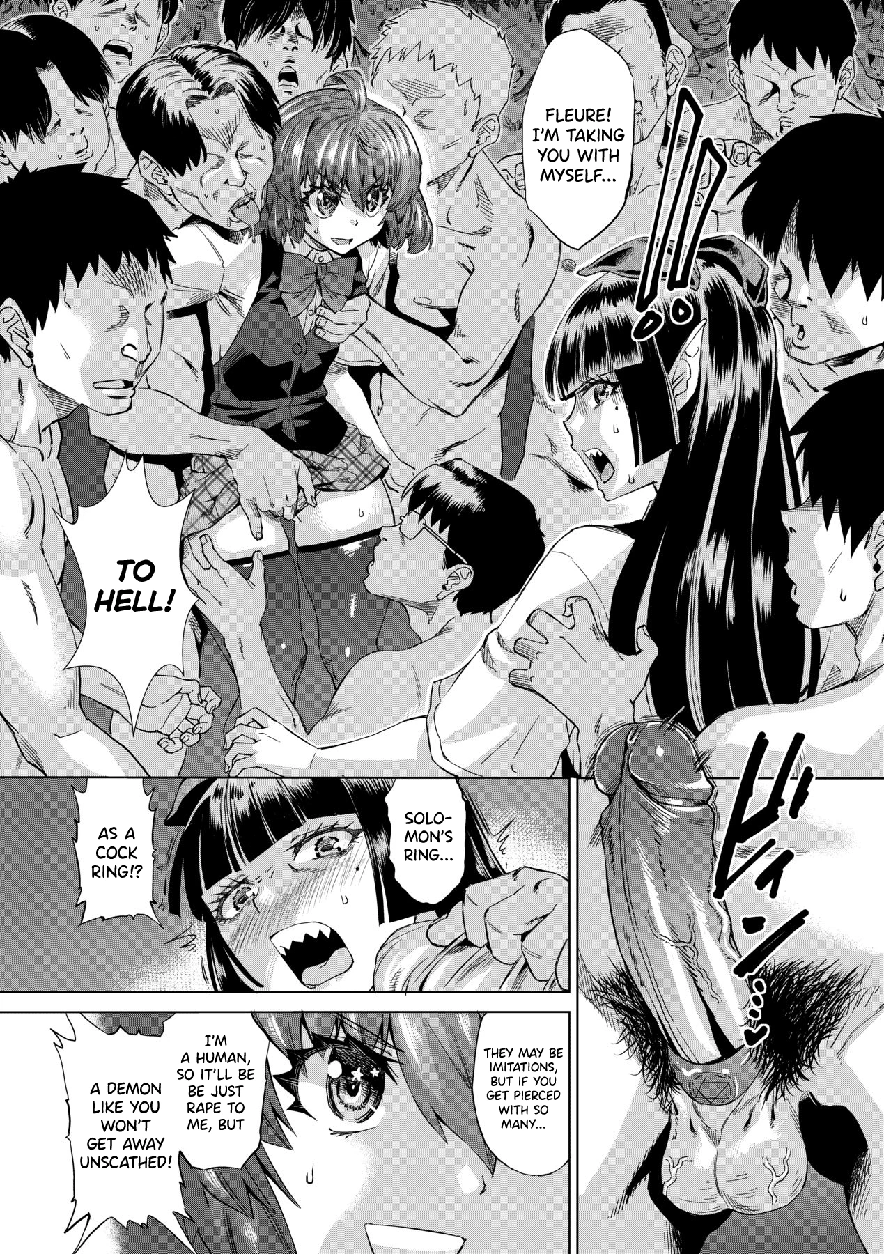 Jagan no Saimin Inryoku de Seitokai Les Joshi-tachi no Shojo o Kyousei Rape!! 5 porn comic picture 8