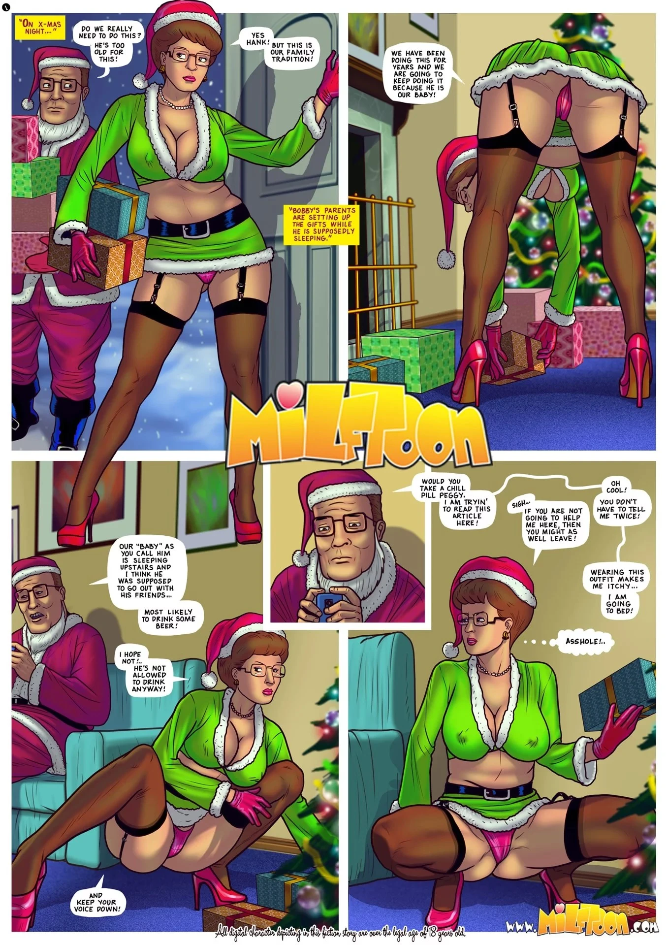 King of the Xmas porn comic picture 1