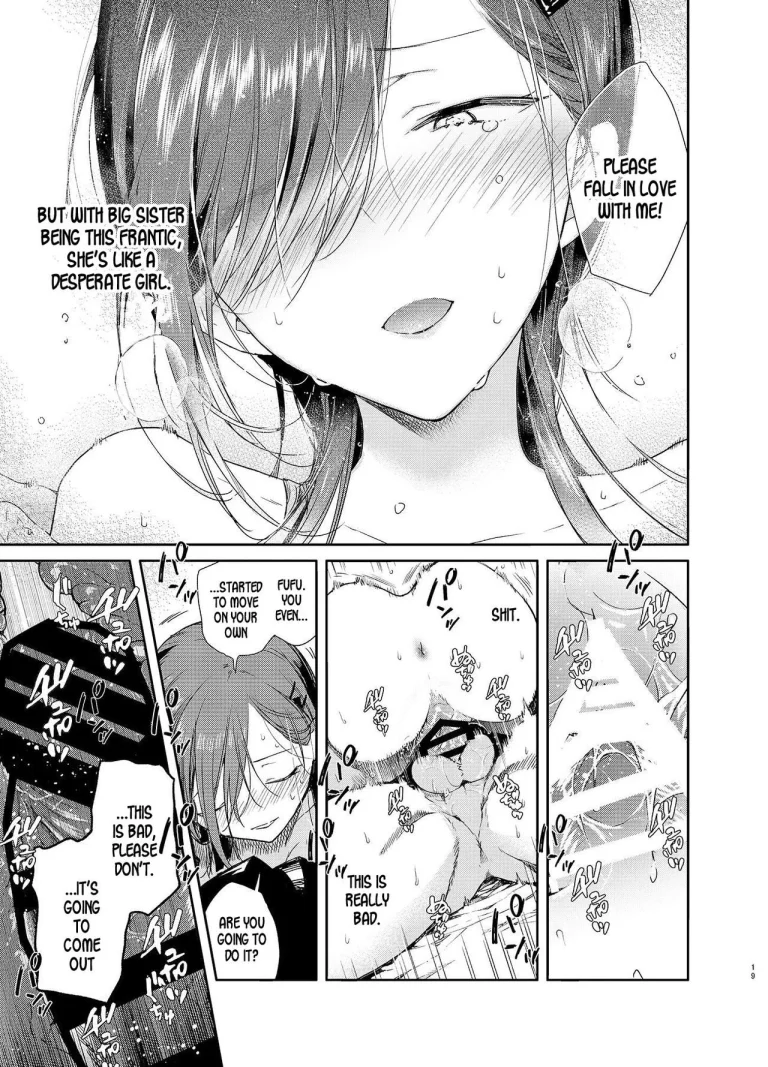 Kinjo no Tsuntsun Imouto to Muhyoujou Ane ni Semarare Ecchi porn comic picture 17