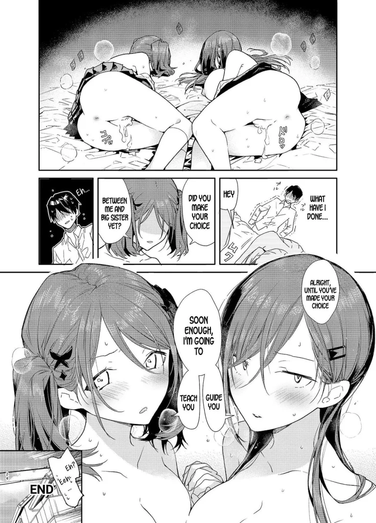 Kinjo no Tsuntsun Imouto to Muhyoujou Ane ni Semarare Ecchi porn comic picture 22