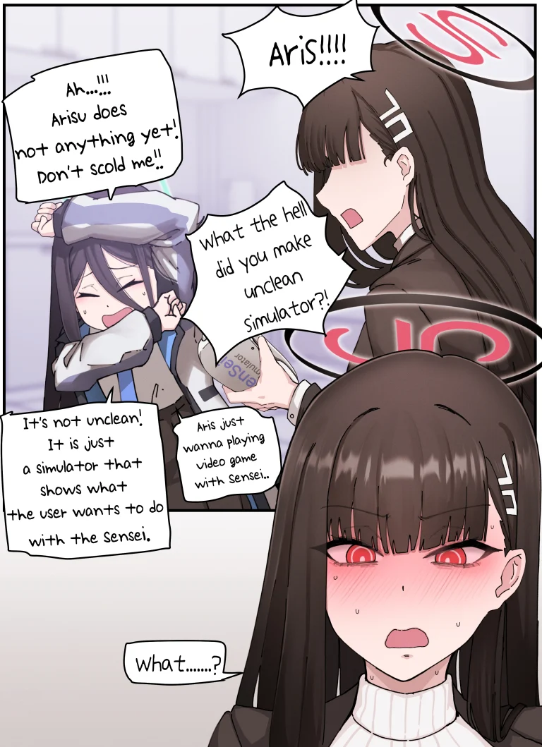 Kivotos Gravure 03: Sensei Simulator porn comic picture 9