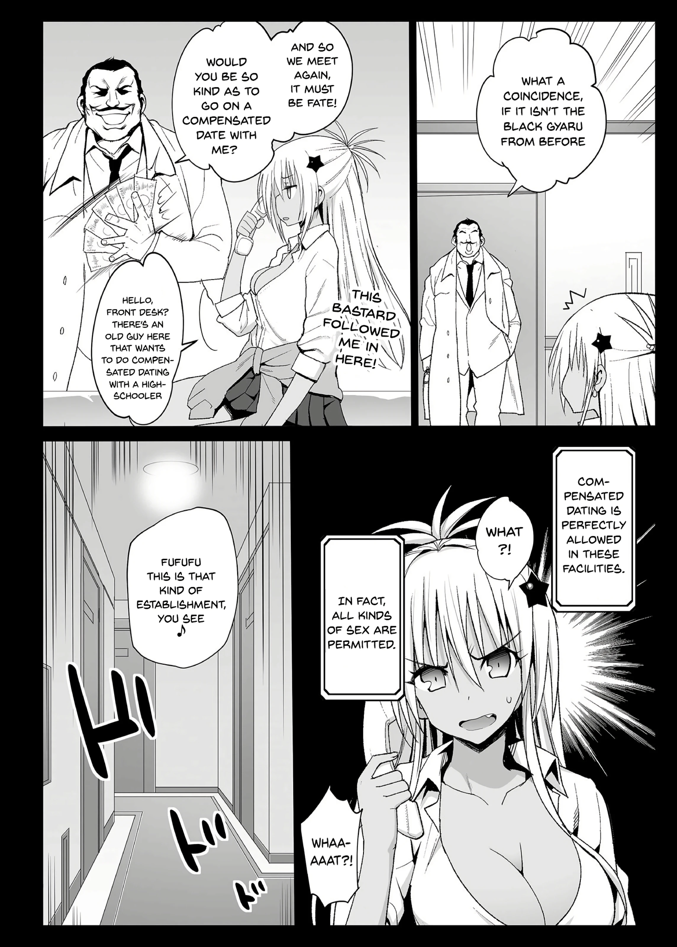 Kyousei Enkou: Kuro Gal JK o Kane de Dakitai porn comic picture 5