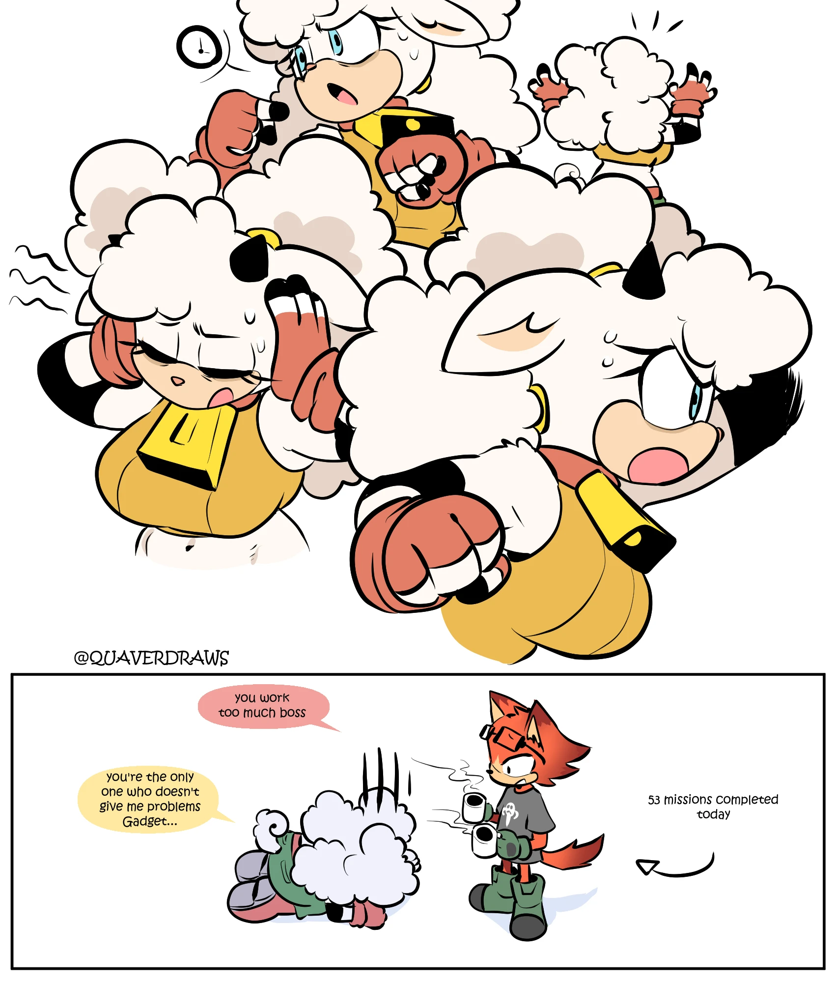 Lanolin x Gadget porn comic picture 3
