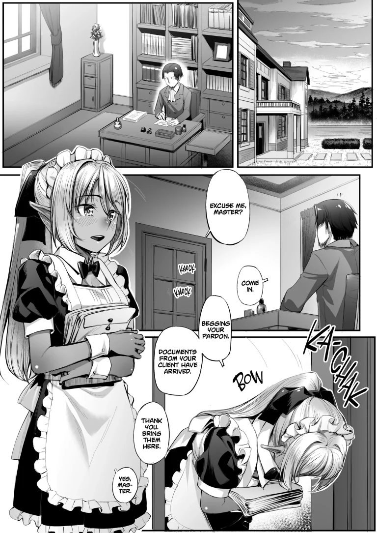 Life With a Dark Elf Maid porn comic picture 2