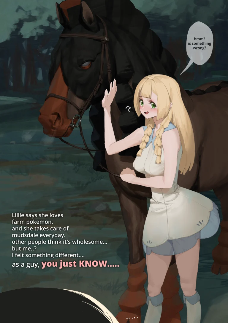Lillie x Mudsdale porn comic picture 2