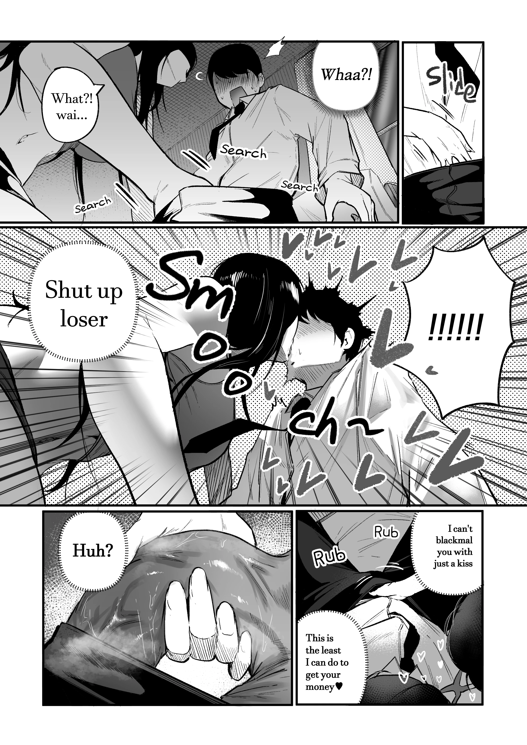 Living Together With The Buxom Female Bully! porn comic picture 13