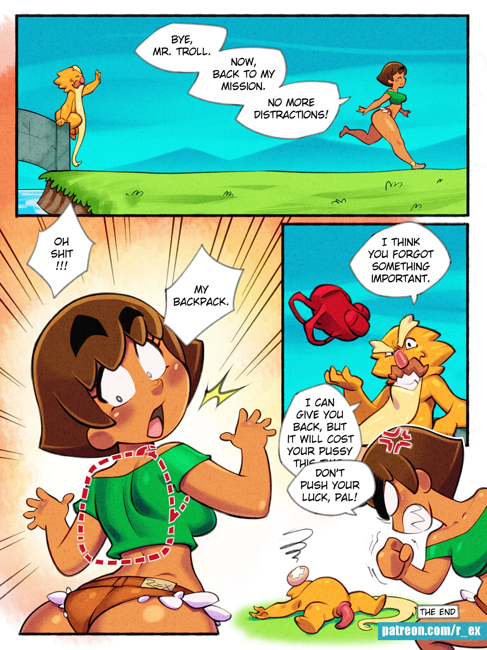 Lora and the Troll Bridge porn comic picture 16