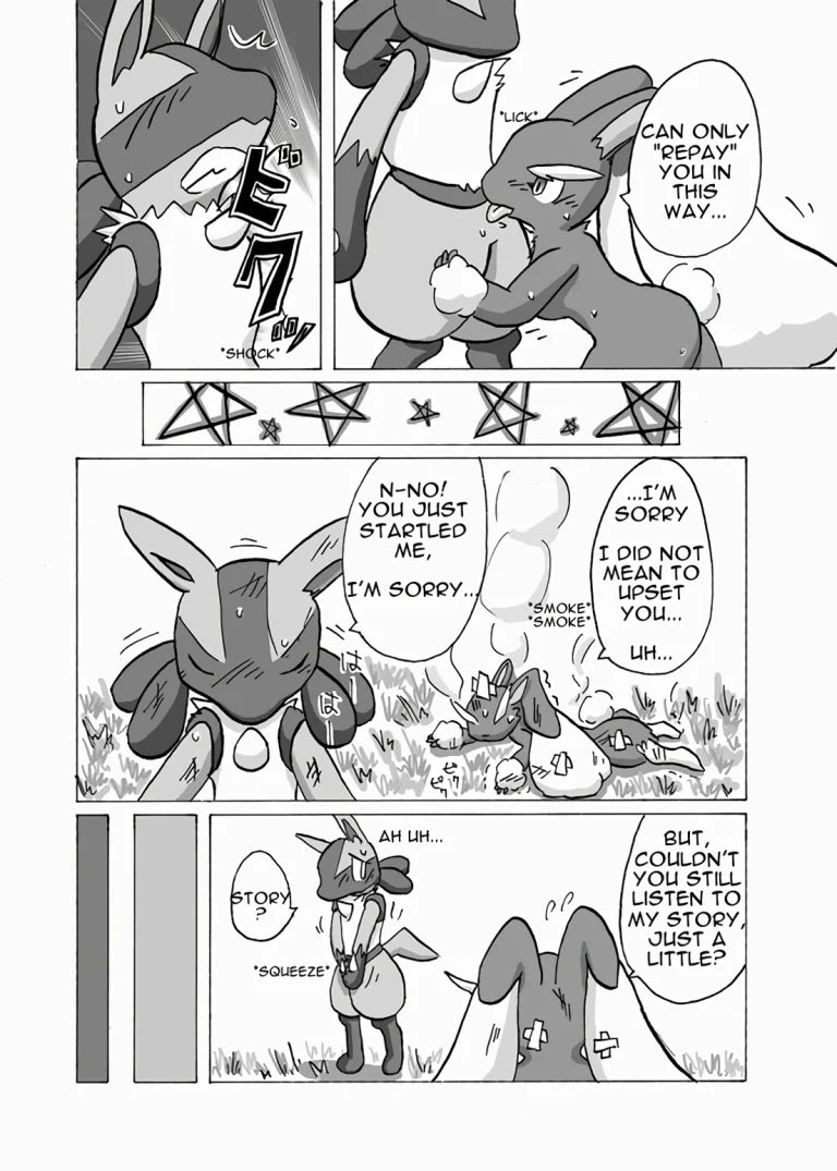 Lucario X Lopunny porn comic picture 6