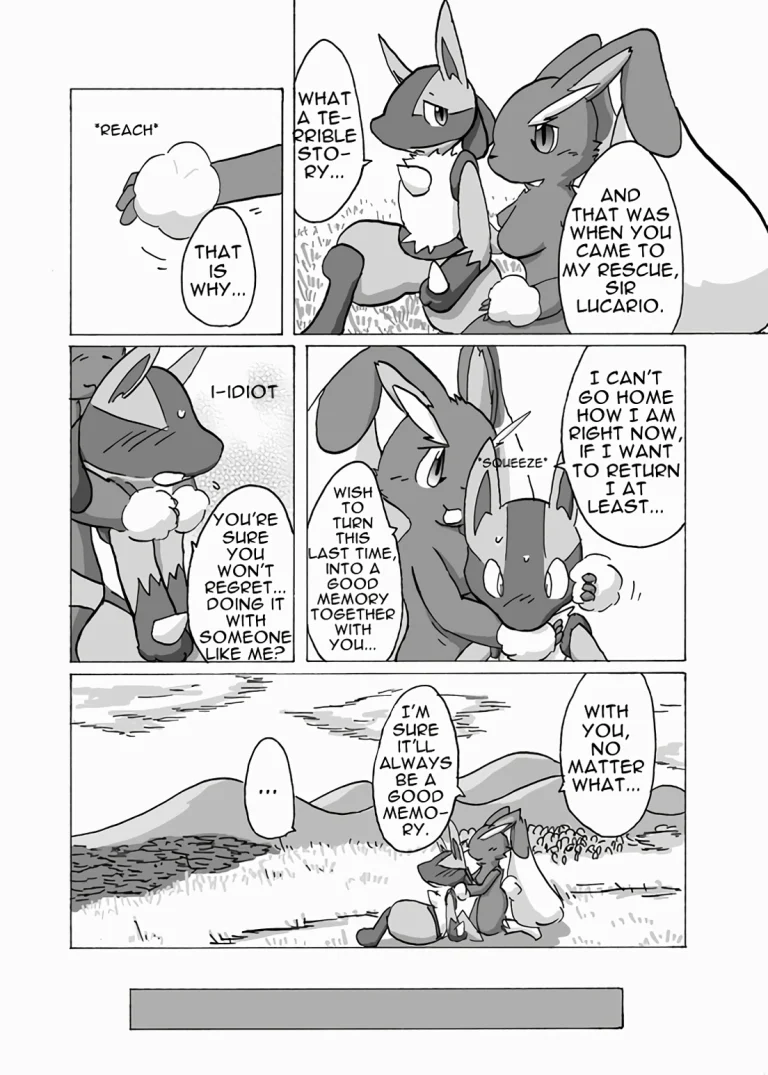 Lucario X Lopunny porn comic picture 8