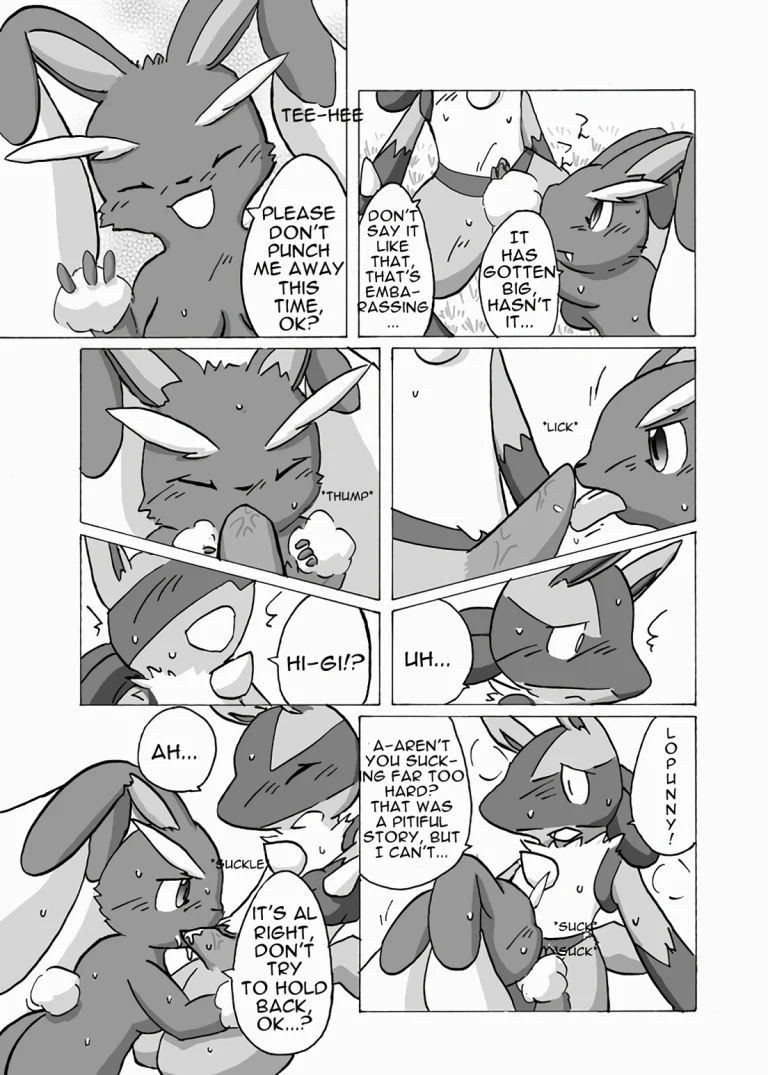 Lucario X Lopunny porn comic picture 9