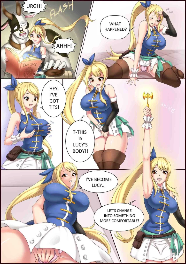 Lucy gets swapped with Taurus porn comic picture 2