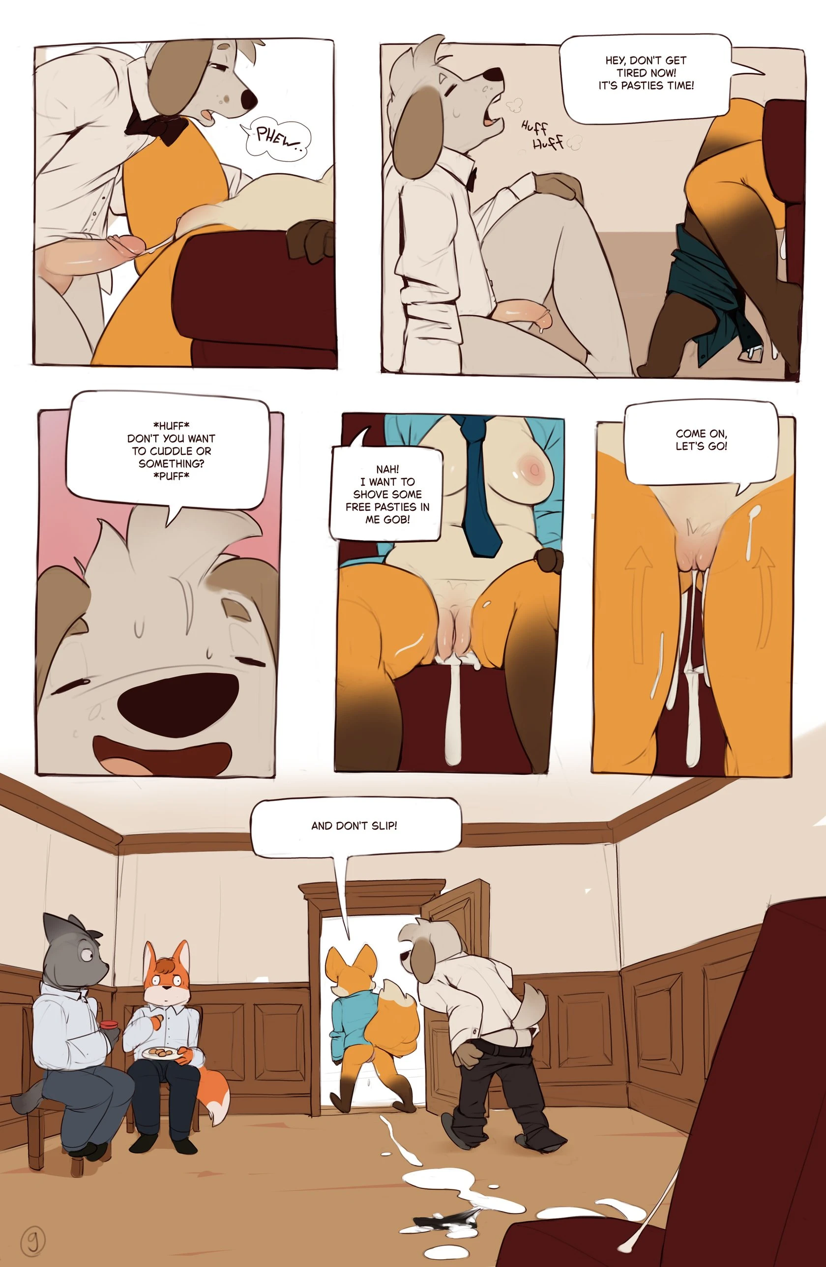 Lucy Sneaks into a wedding to raid the buffet and gets shagged porn comic picture 10