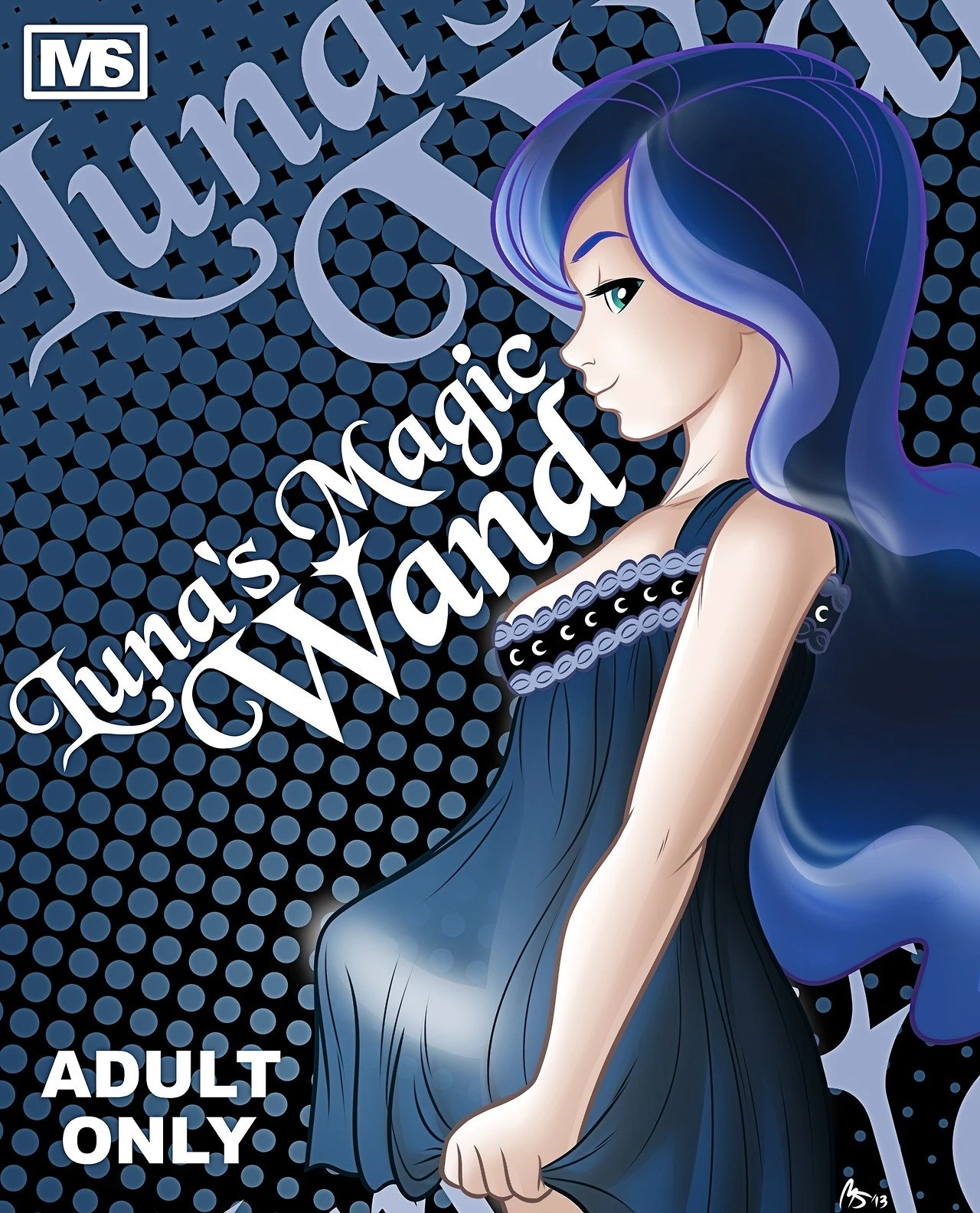 Luna's Magic Wand porn comic picture 1