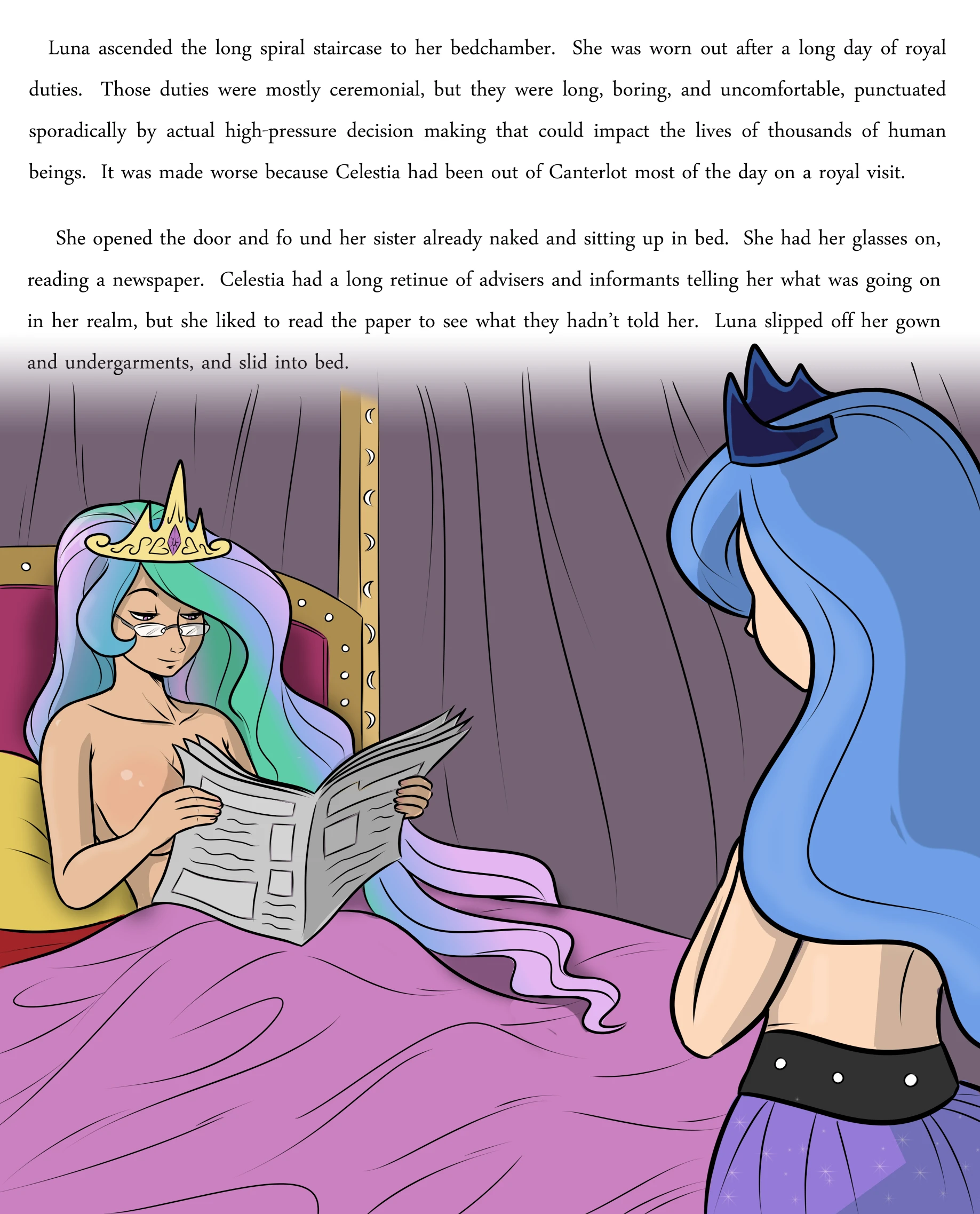 Luna's Magic Wand porn comic picture 3