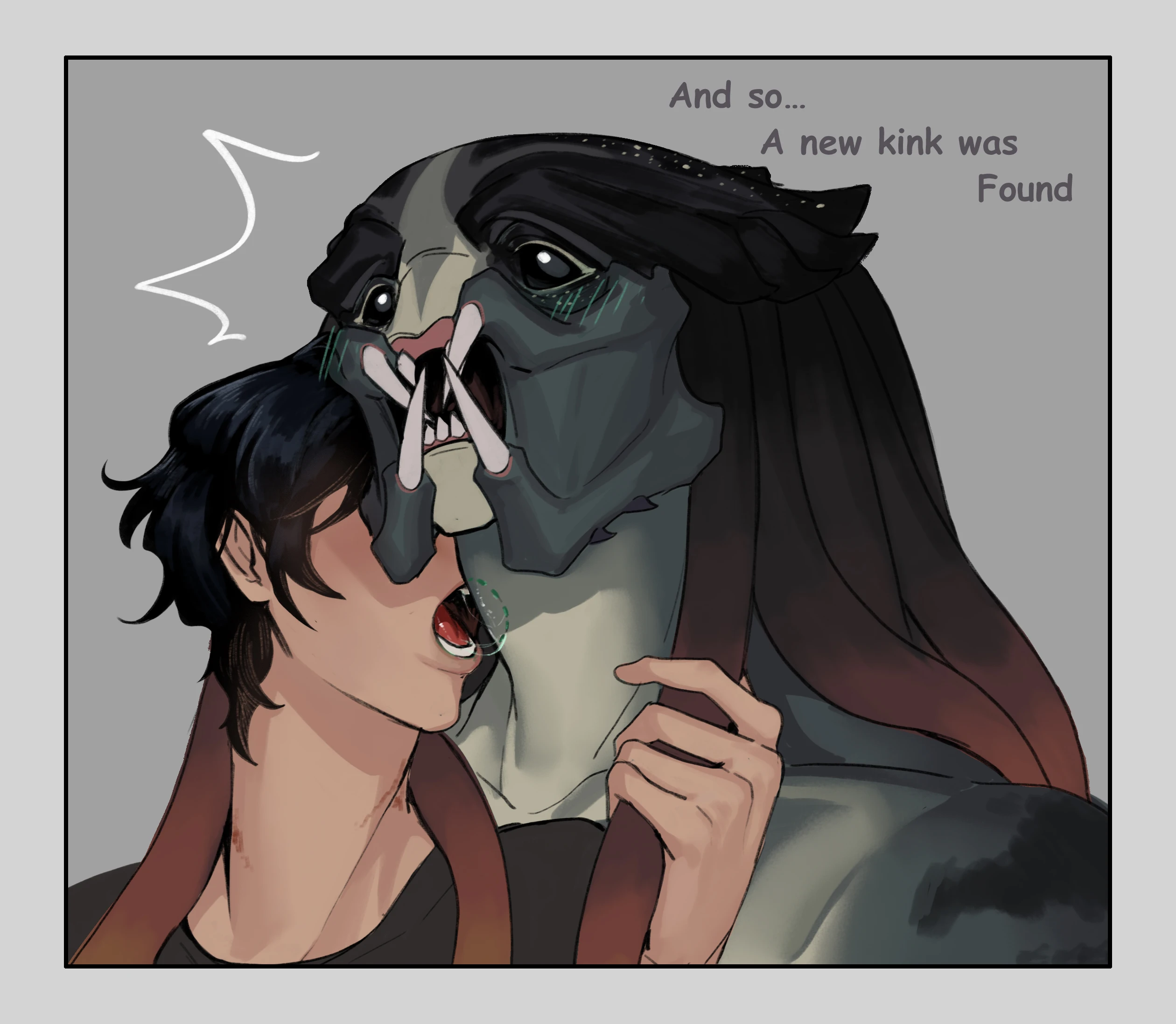 Luo & 'Freckles' (Yautja OC & "Ooman") porn comic picture 15