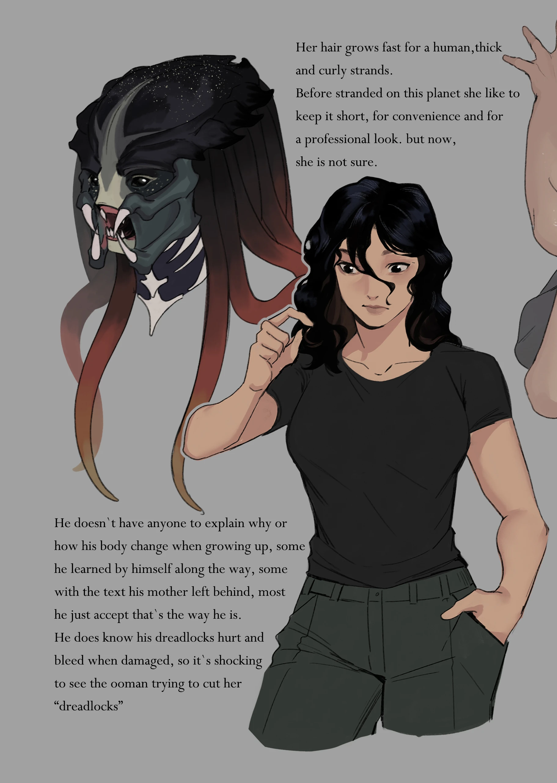 Luo & 'Freckles' (Yautja OC & "Ooman") porn comic picture 20