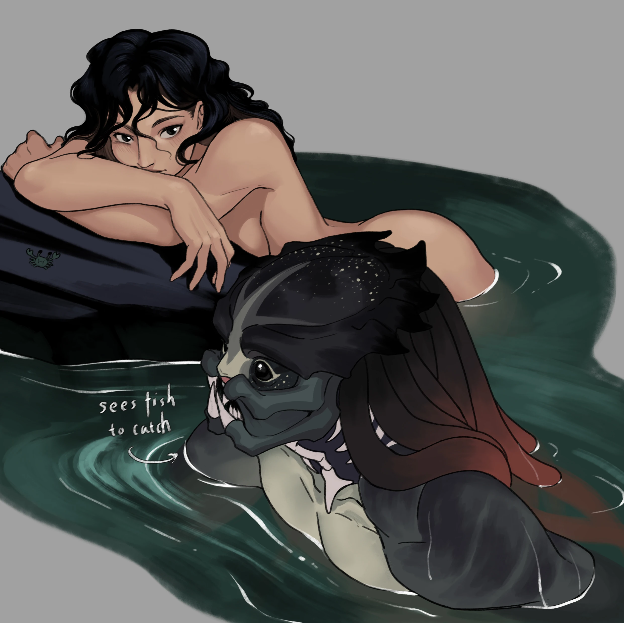 Luo & 'Freckles' (Yautja OC & "Ooman") porn comic picture 27