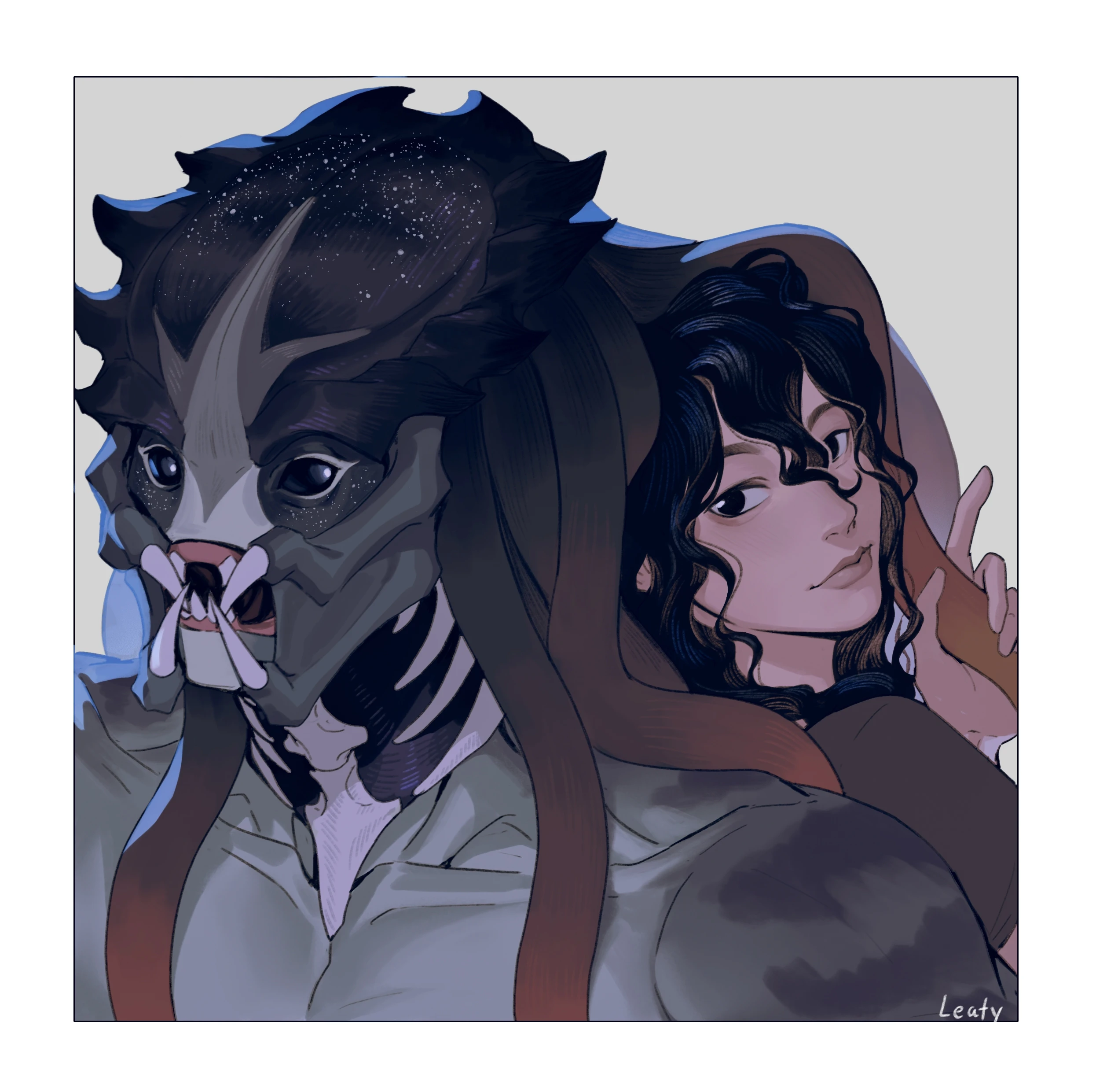 Luo & 'Freckles' (Yautja OC & "Ooman") porn comic picture 30