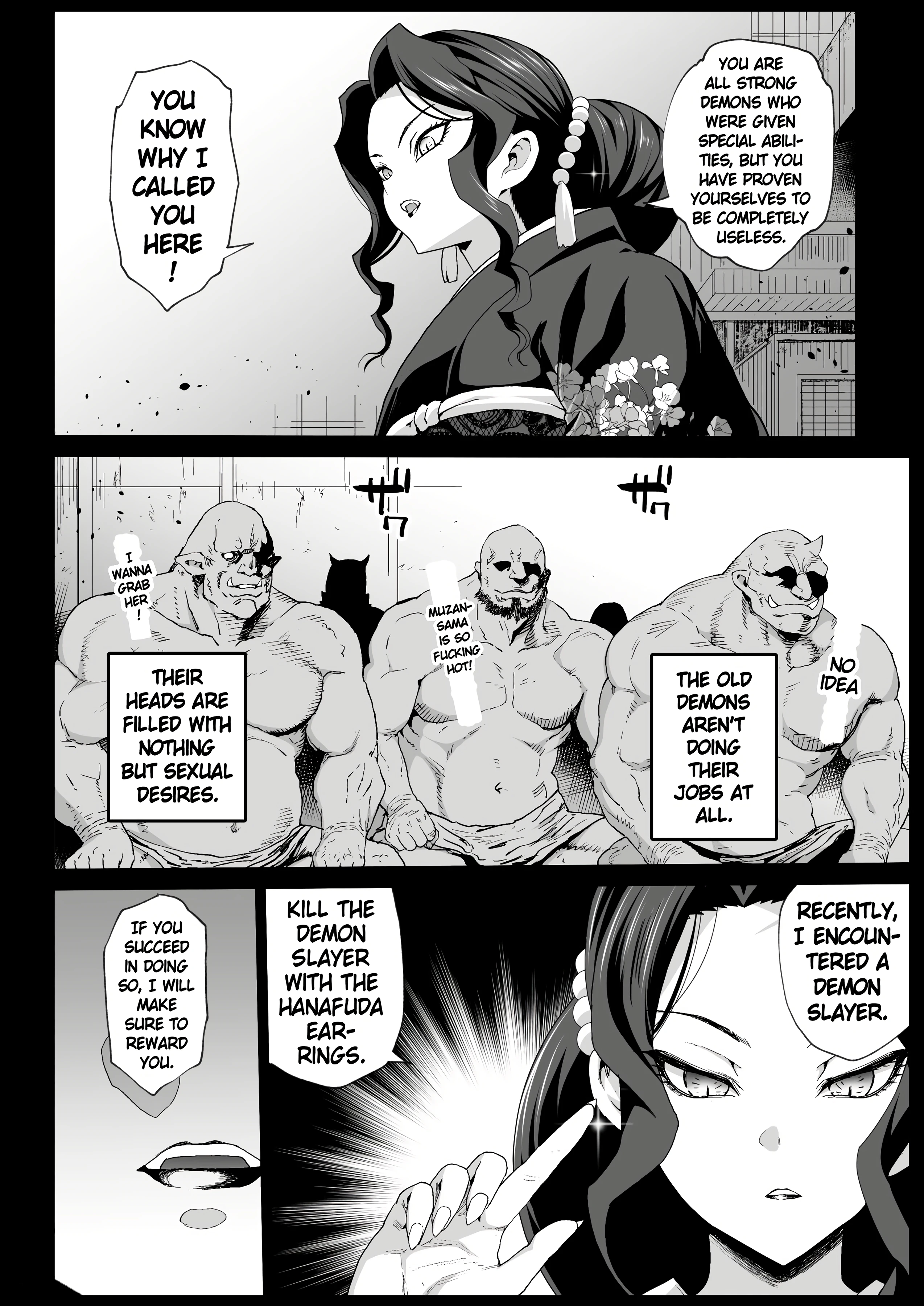 Making a Mess of Lady Muzan-sama - RAPE OF DEMON SLAYER 4 porn comic picture 4