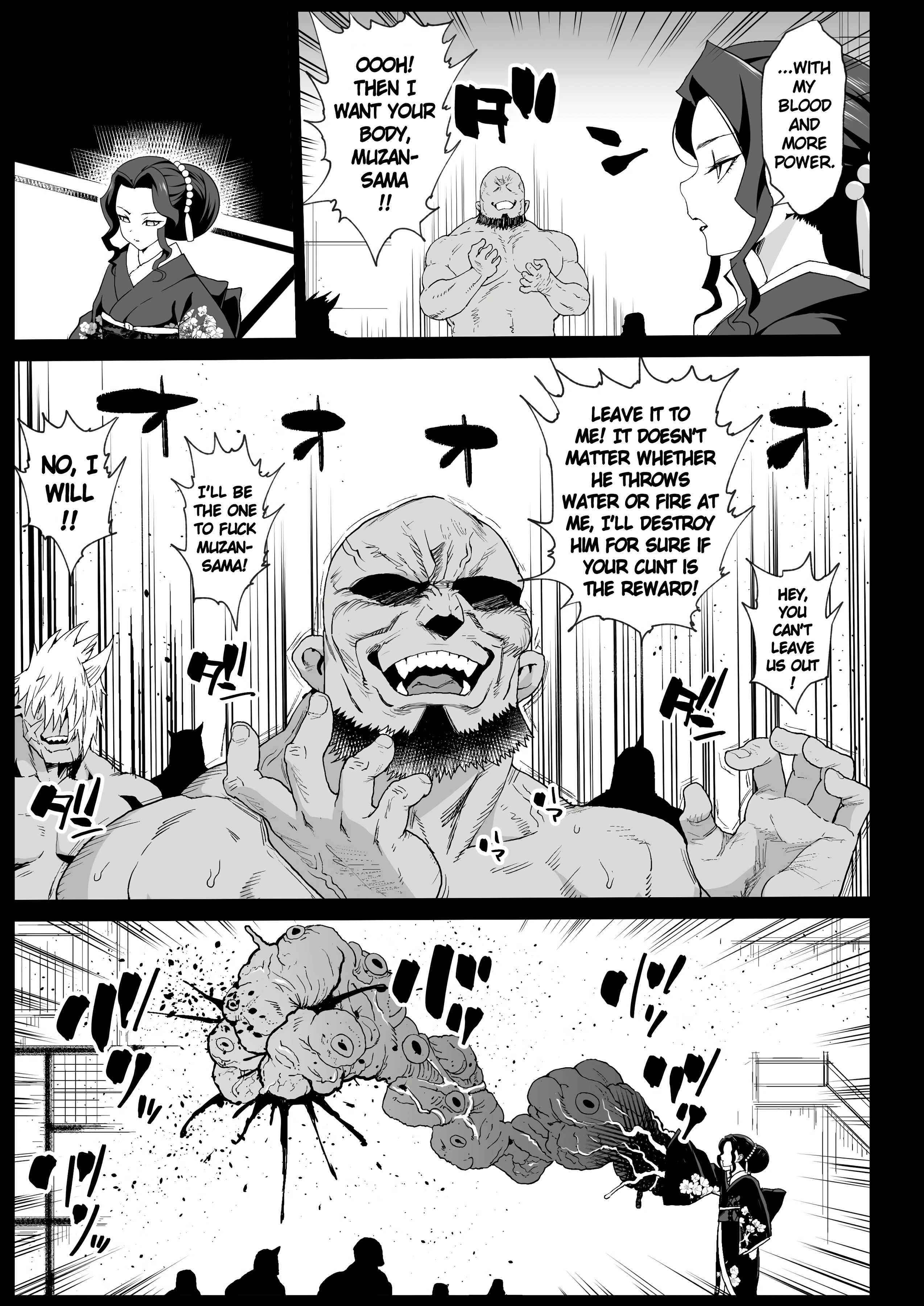Making a Mess of Lady Muzan-sama - RAPE OF DEMON SLAYER 4 porn comic picture 5