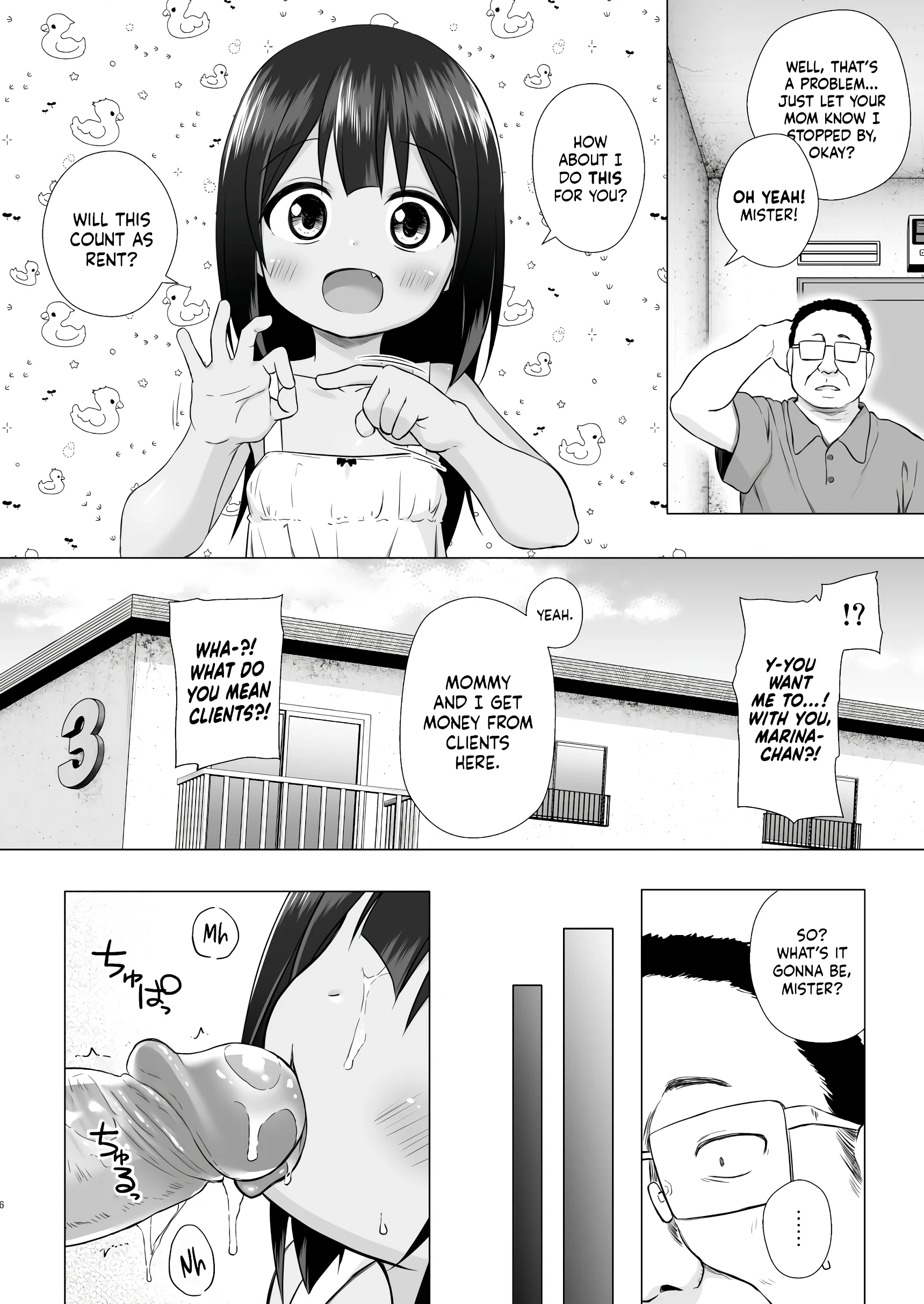 Marina-chan of Warabe Residential Complex porn comic picture 5