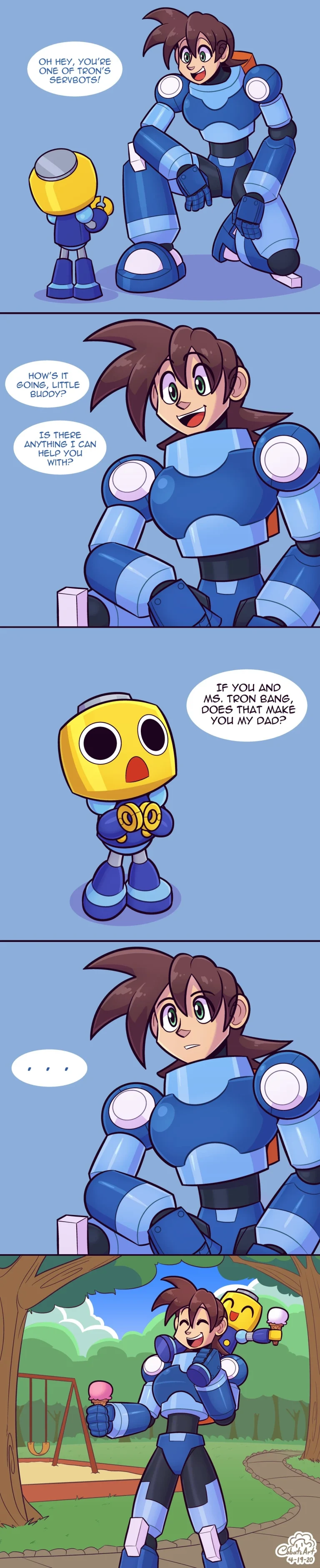 MegaMan and Tron Bonne porn comic picture 11