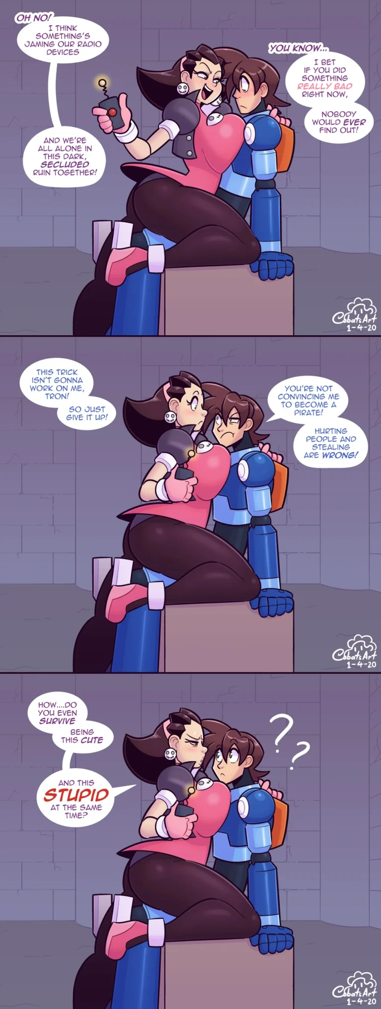 MegaMan and Tron Bonne porn comic picture 5