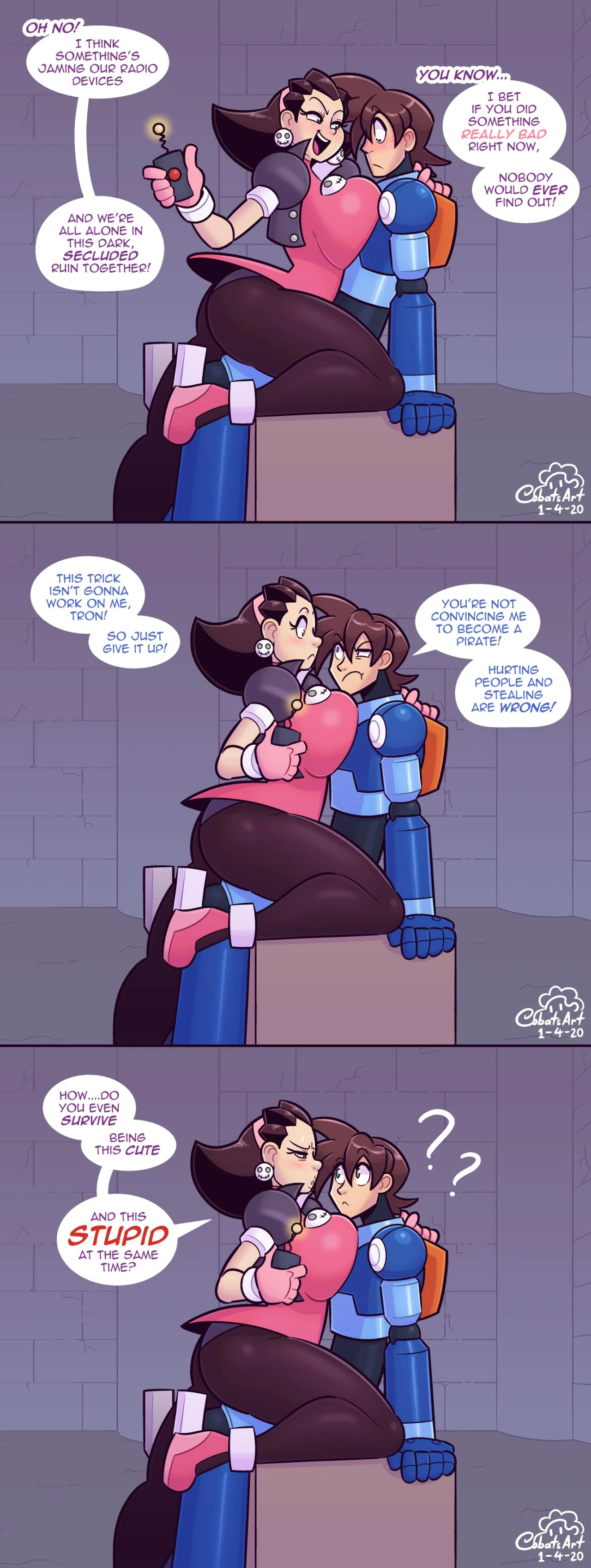 MegaMan and Tron Bonne porn comic picture 5