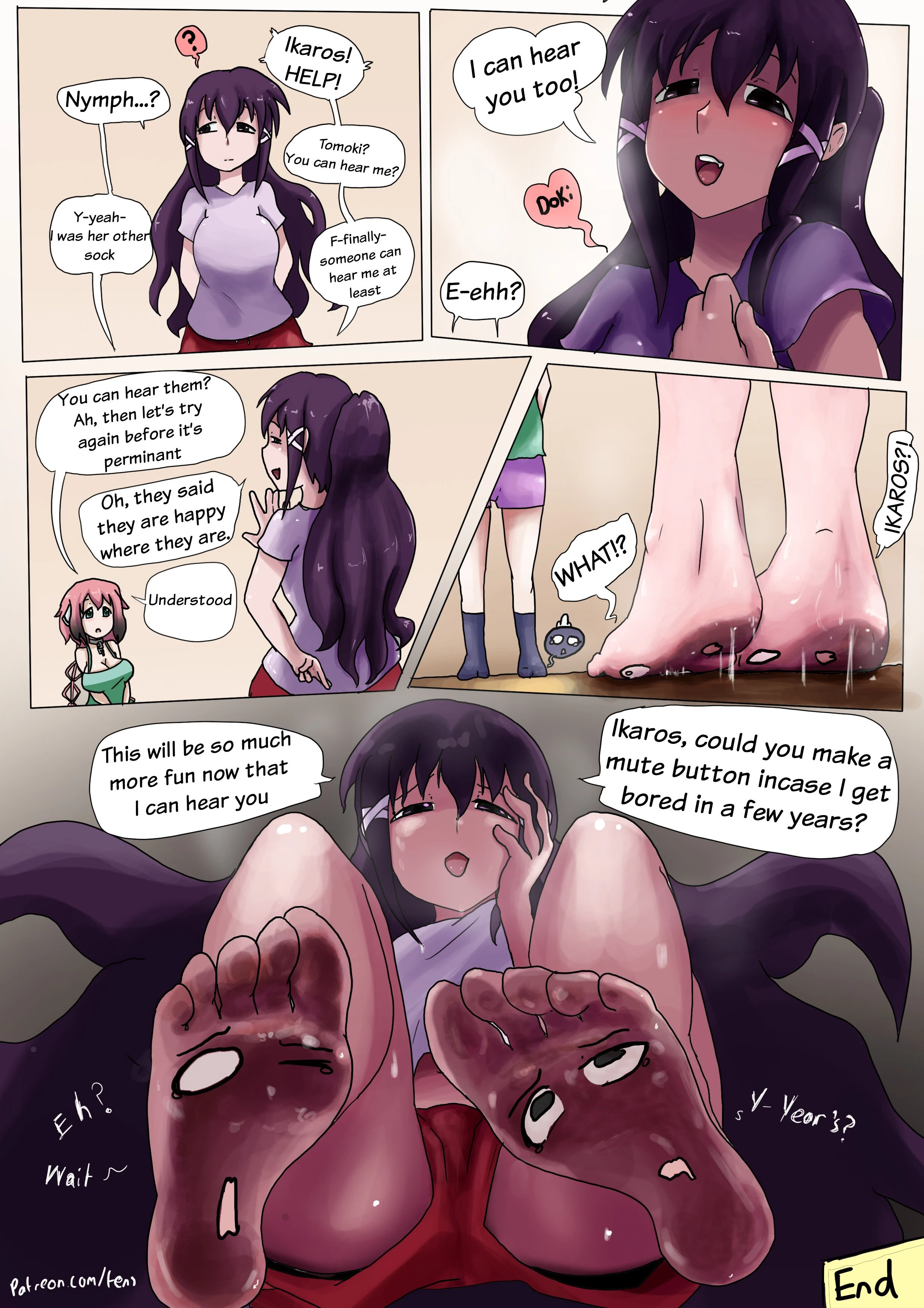 Mikako's sock porn comic picture 3