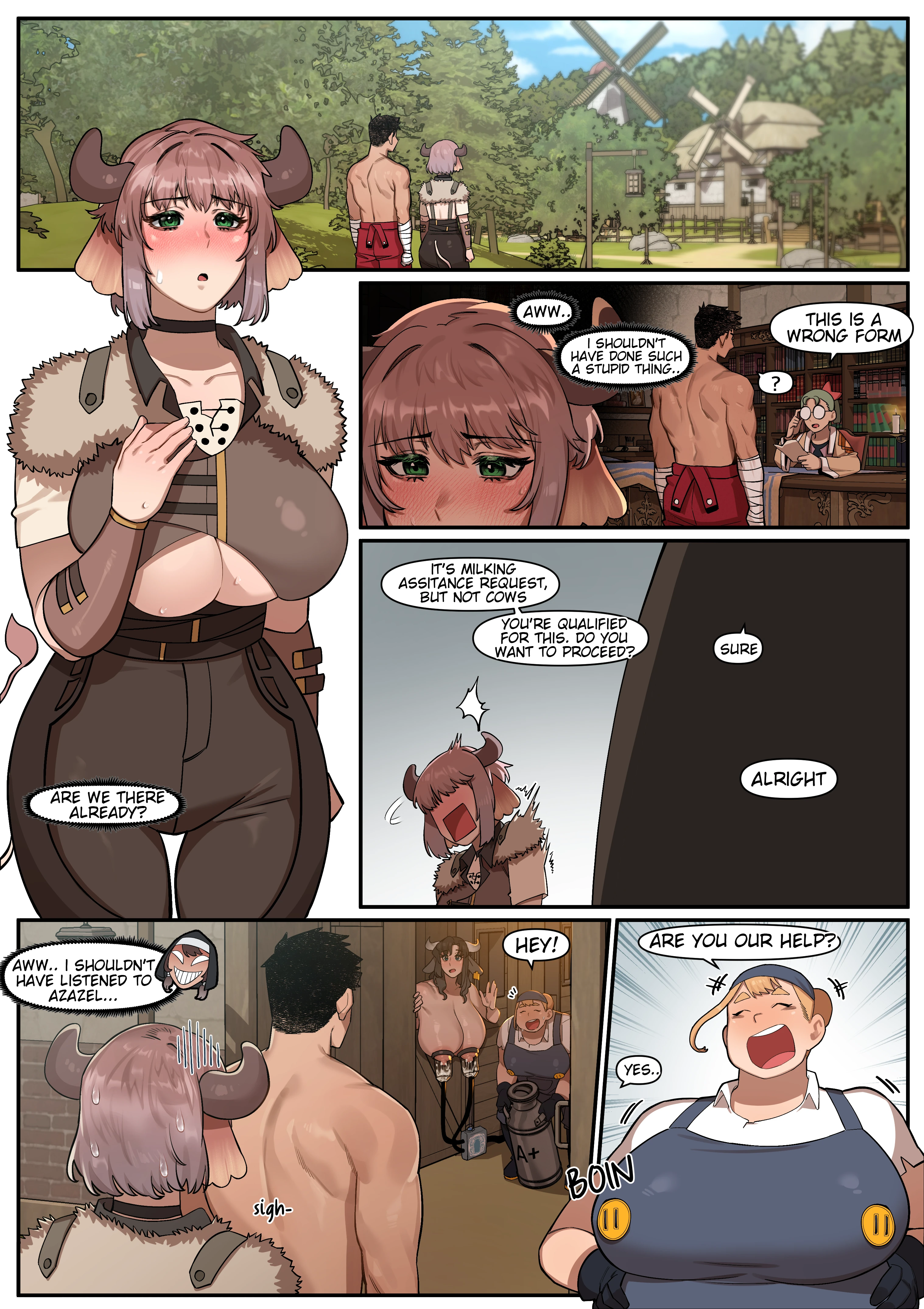 Milking Assistance porn comic picture 2