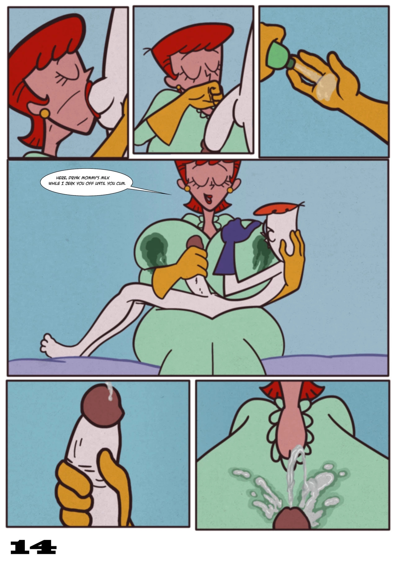 Milking Motherly Incest! porn comic picture 16