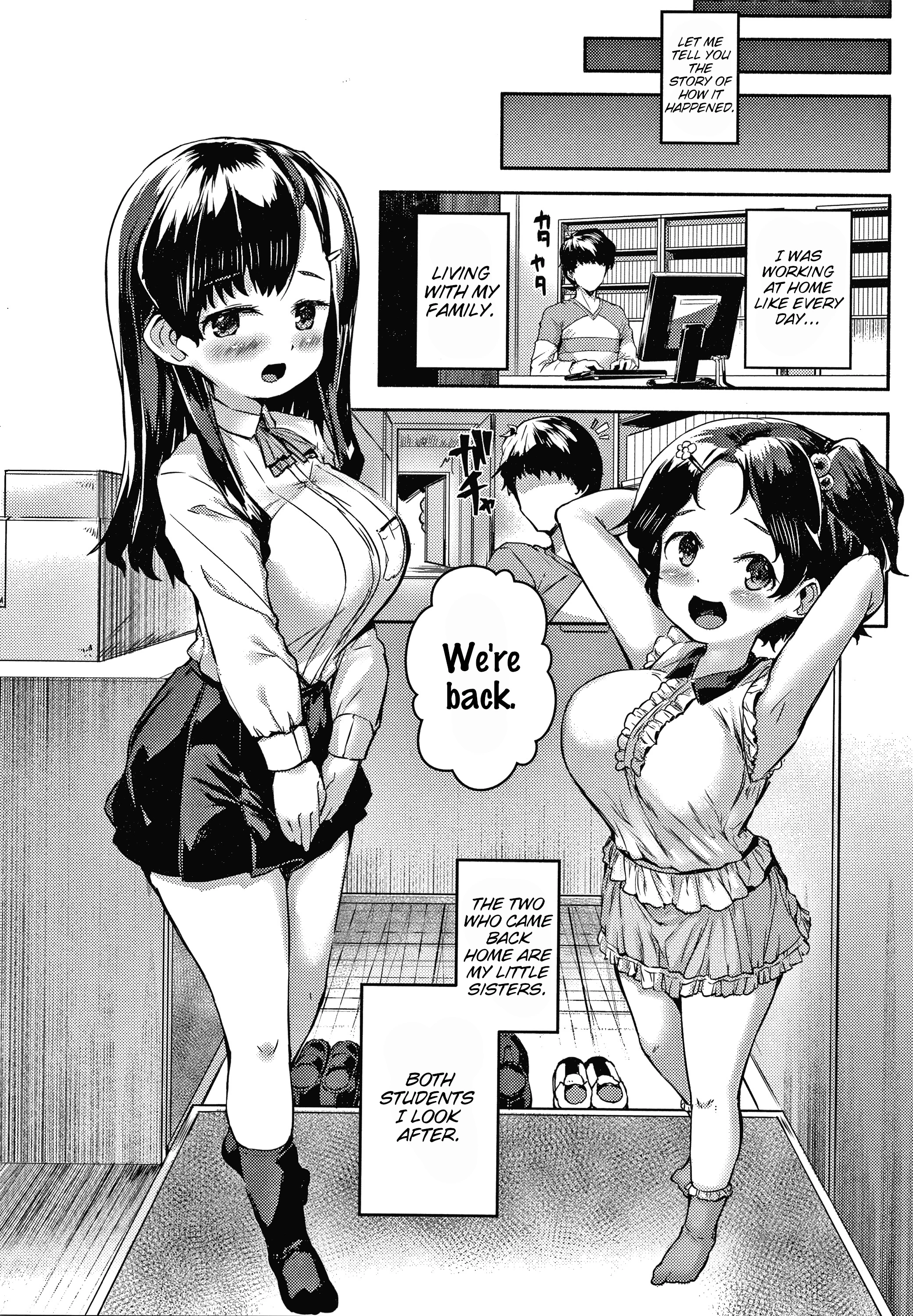 Minimum Gigantic Breasts Little Sisters porn comic picture 2