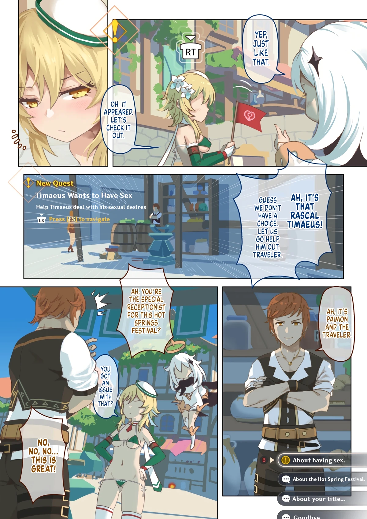 Mondstadt Hot Springs Festival porn comic picture 6